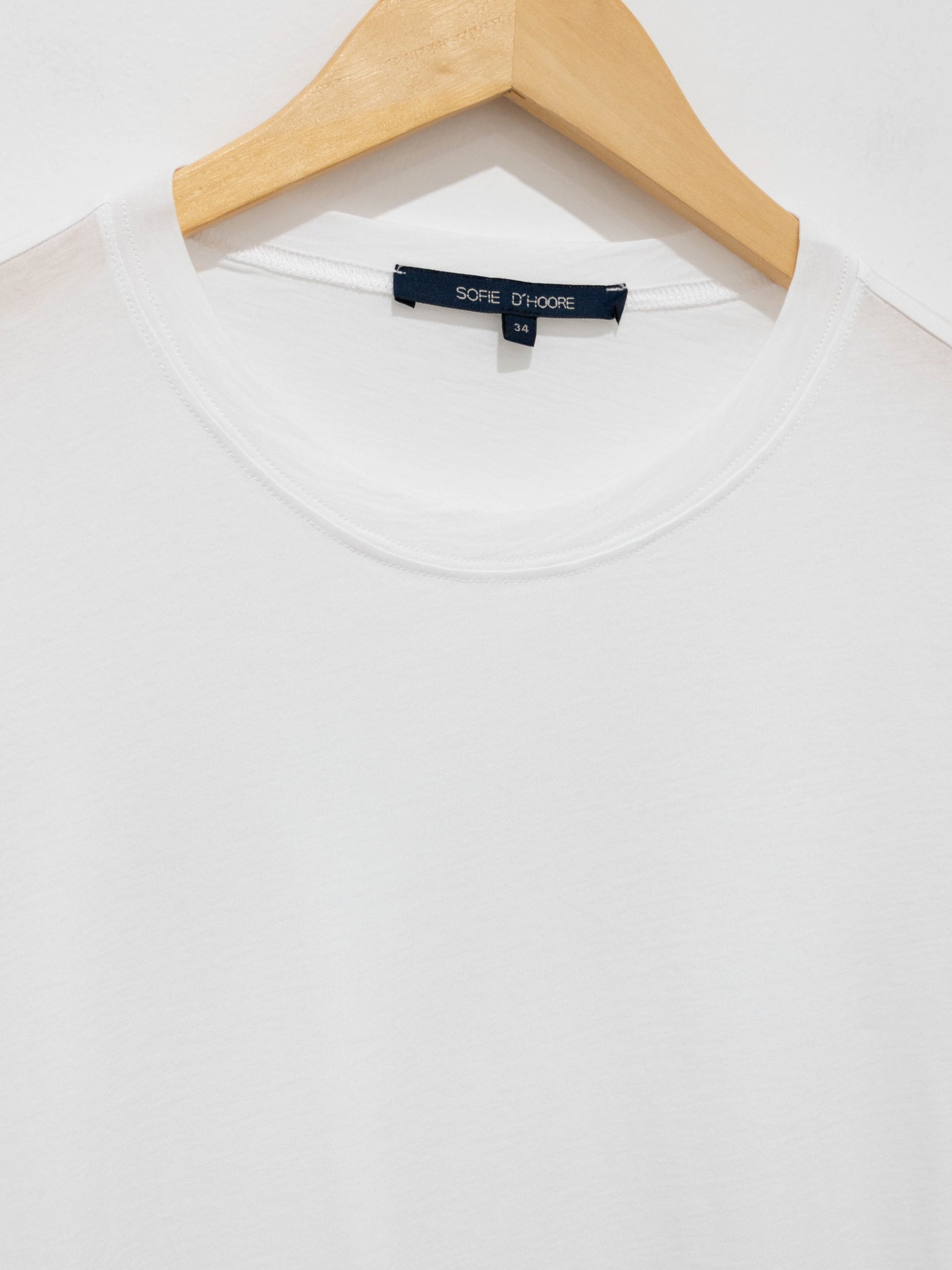 Namu Shop - Sofie D'Hoore Tia Fine Knit Jersey Top - Optical White