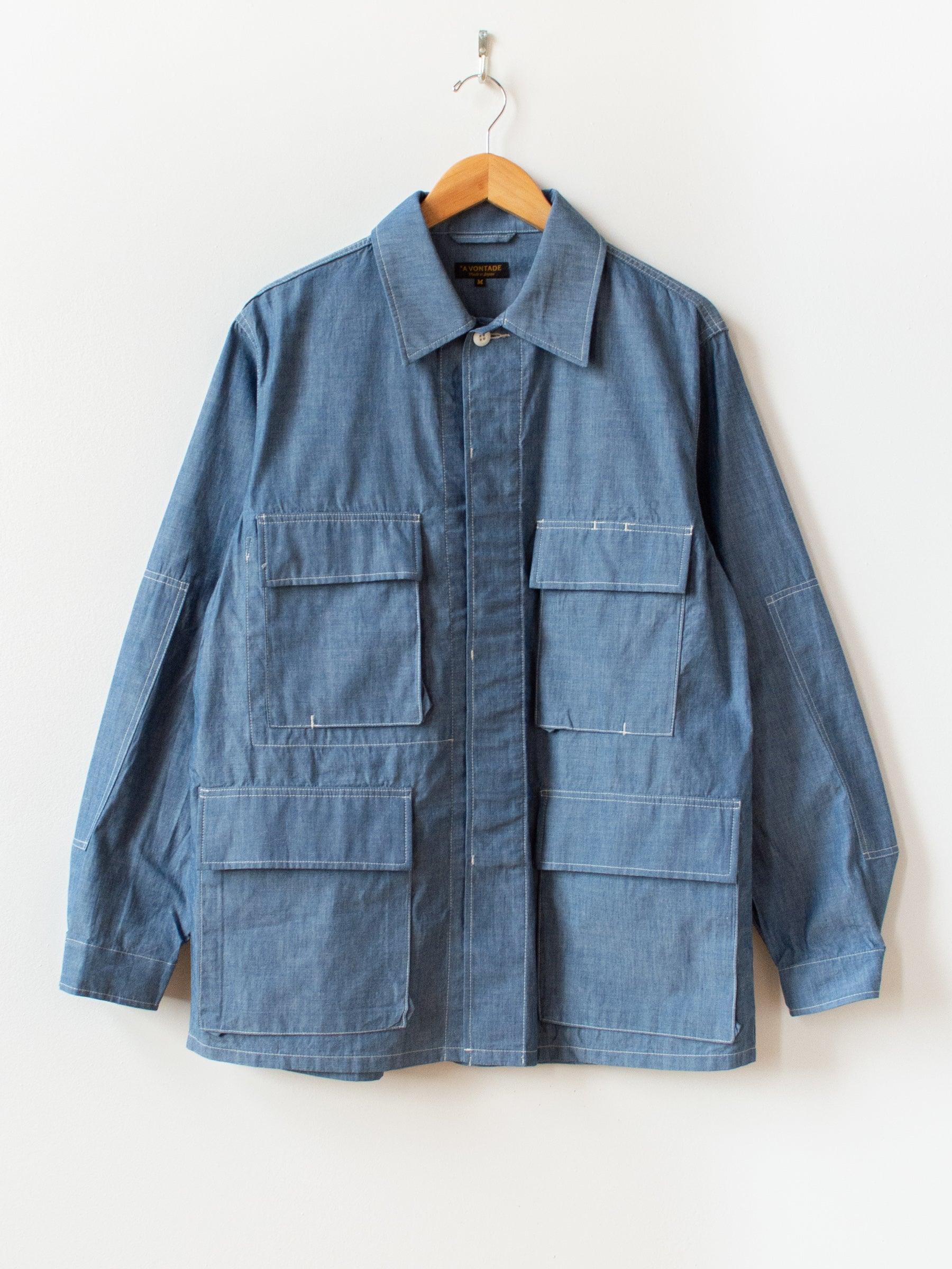 Namu Shop - A Vontade BDU Tropical Jacket - Light Chambray