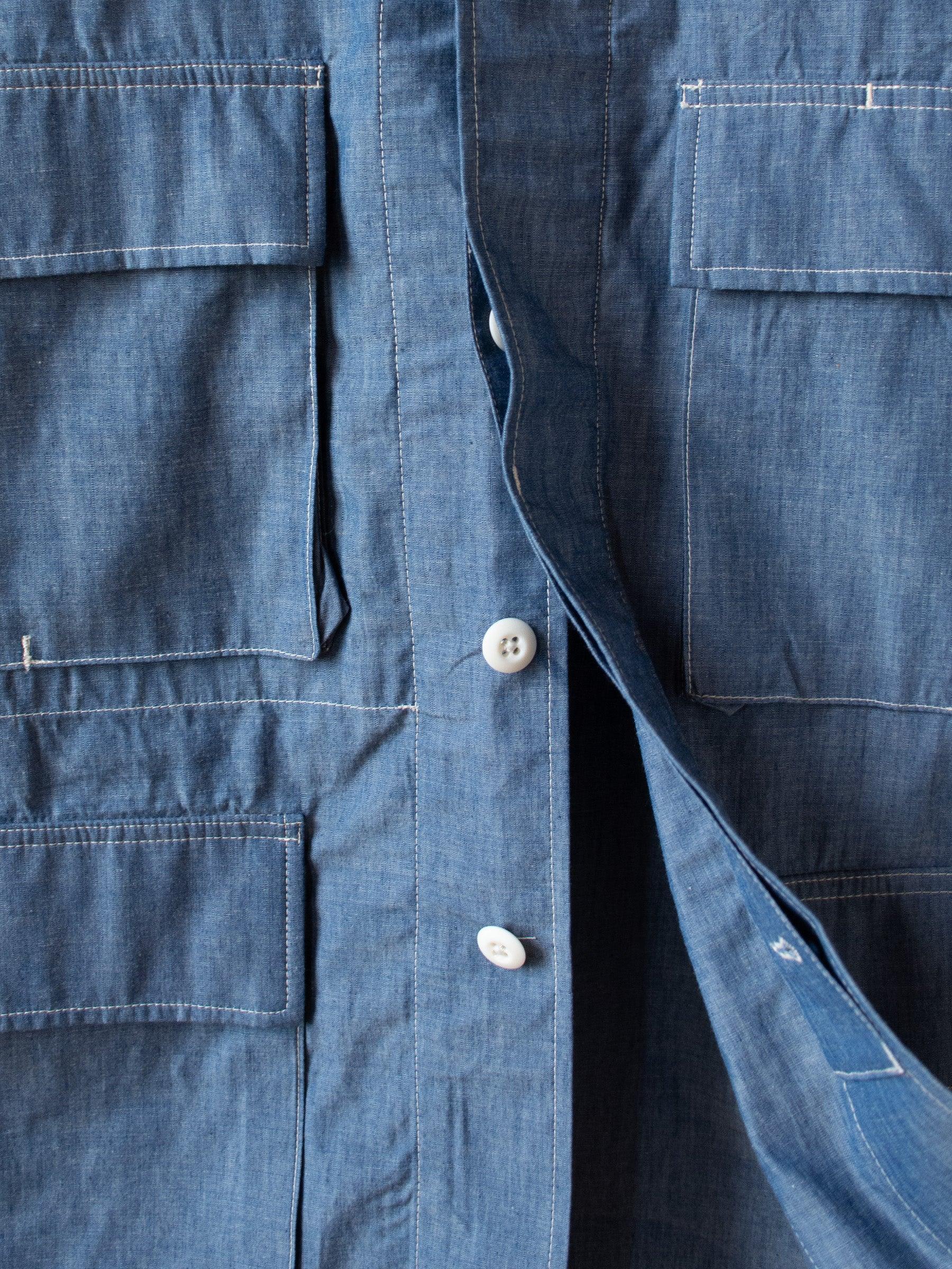 Namu Shop - A Vontade BDU Tropical Jacket - Light Chambray
