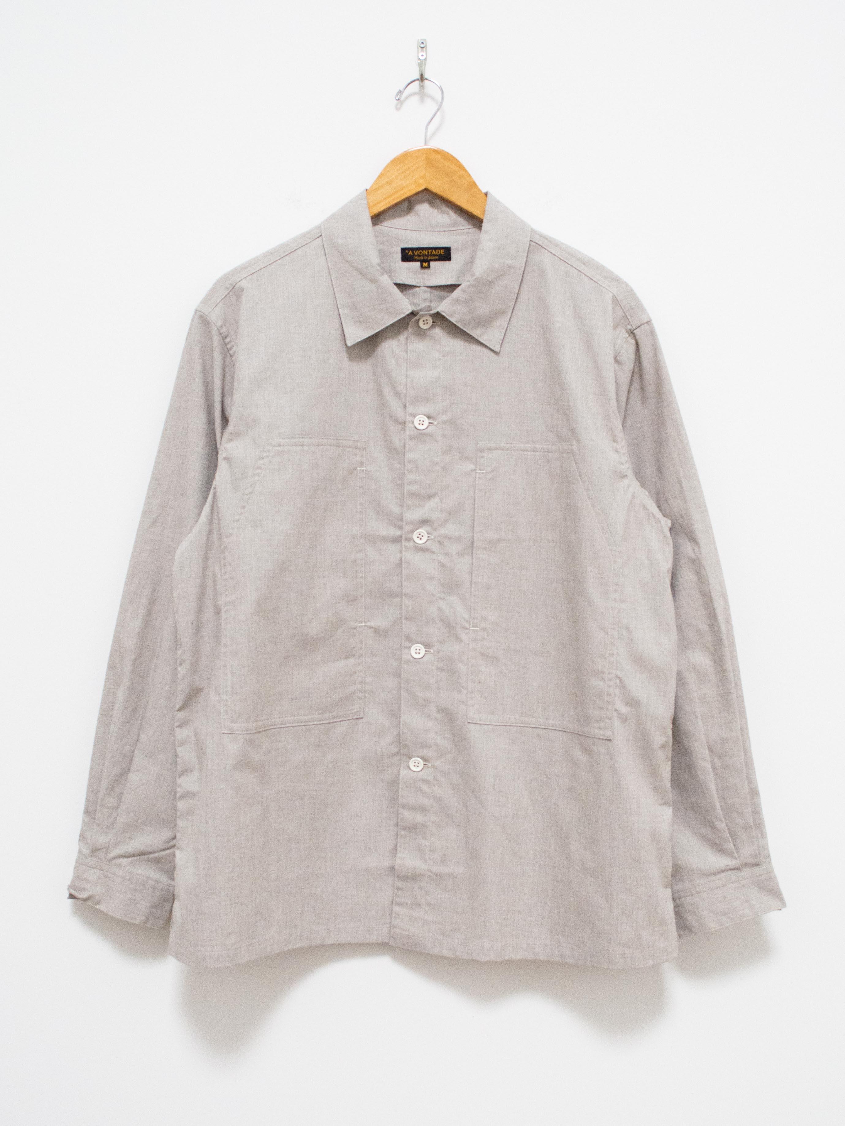 Peachskin Shirt Jacket - Light Gray