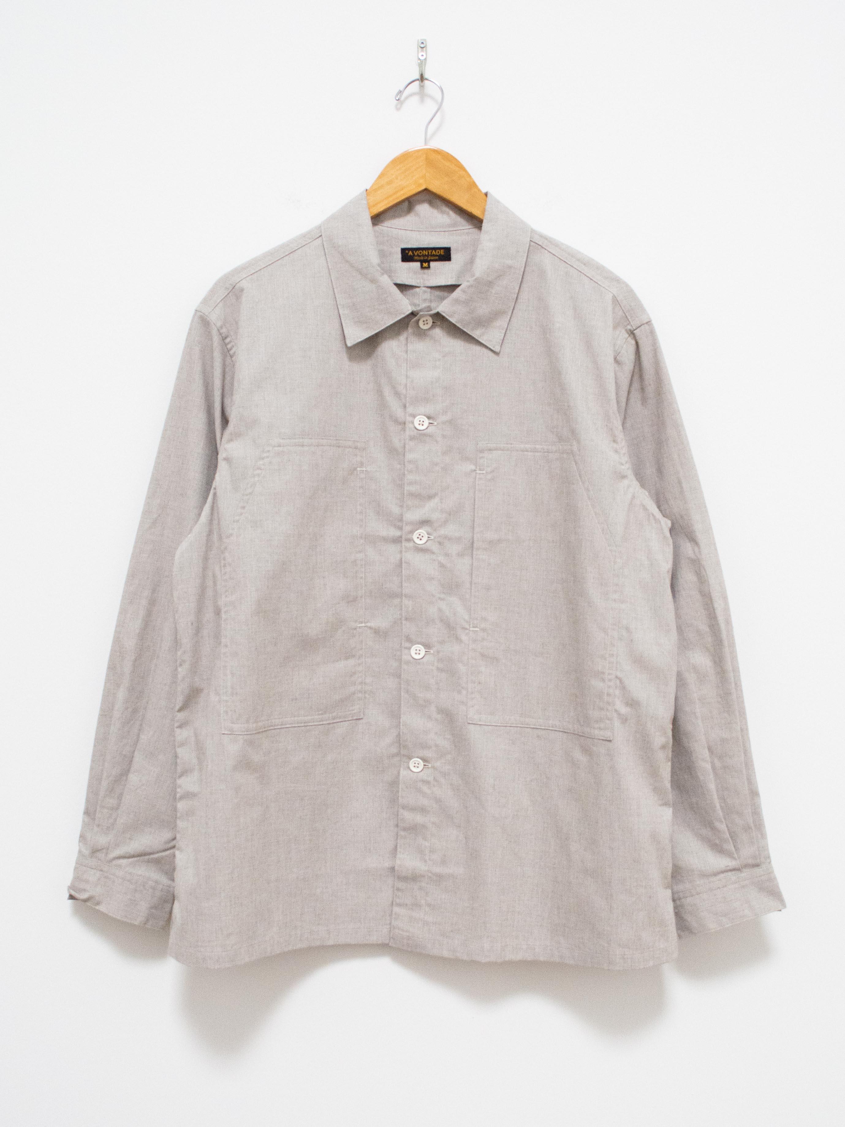 Namu Shop - A Vontade Peachskin Shirt Jacket - Light Gray