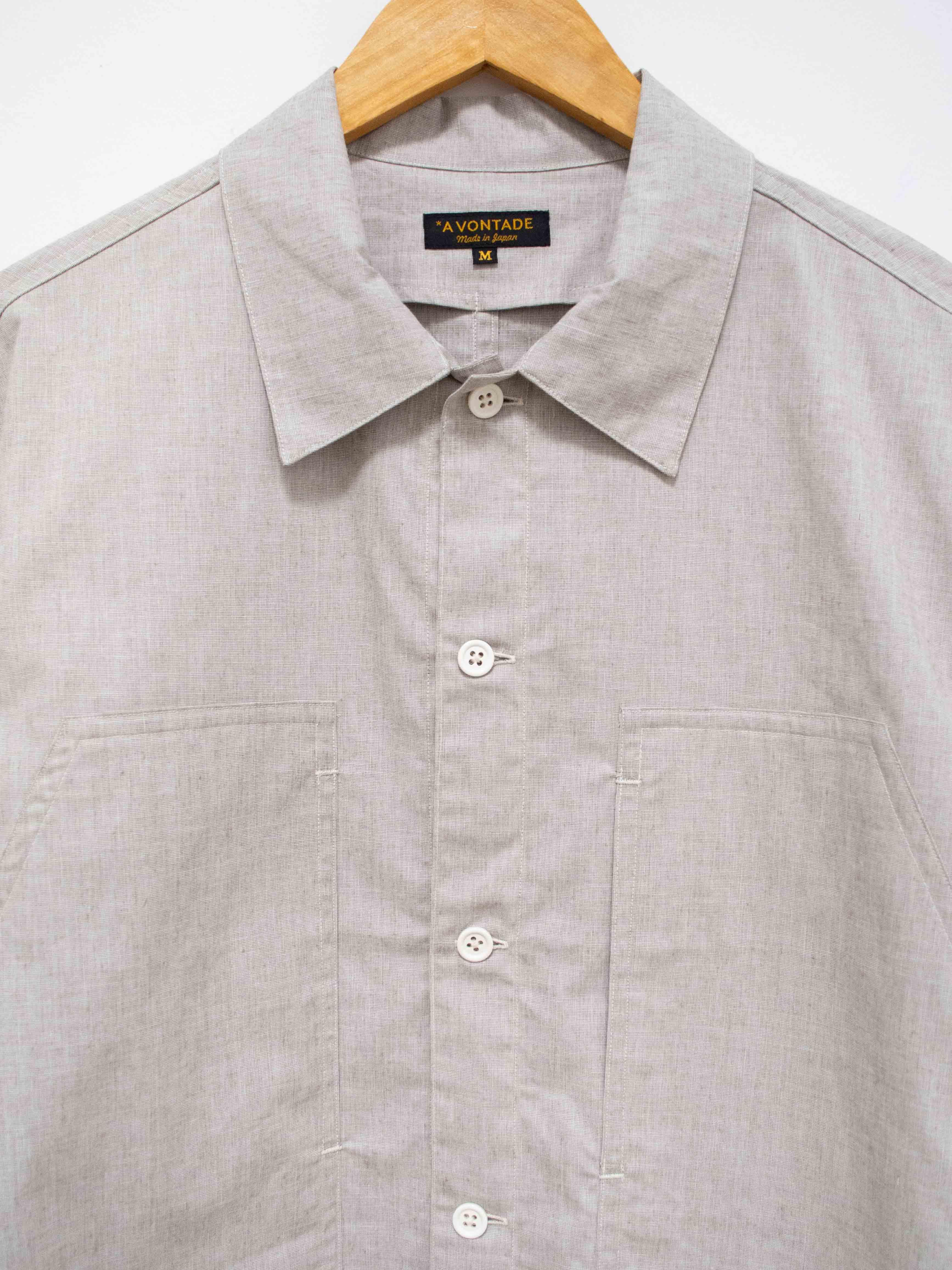 Namu Shop - A Vontade Peachskin Shirt Jacket - Light Gray