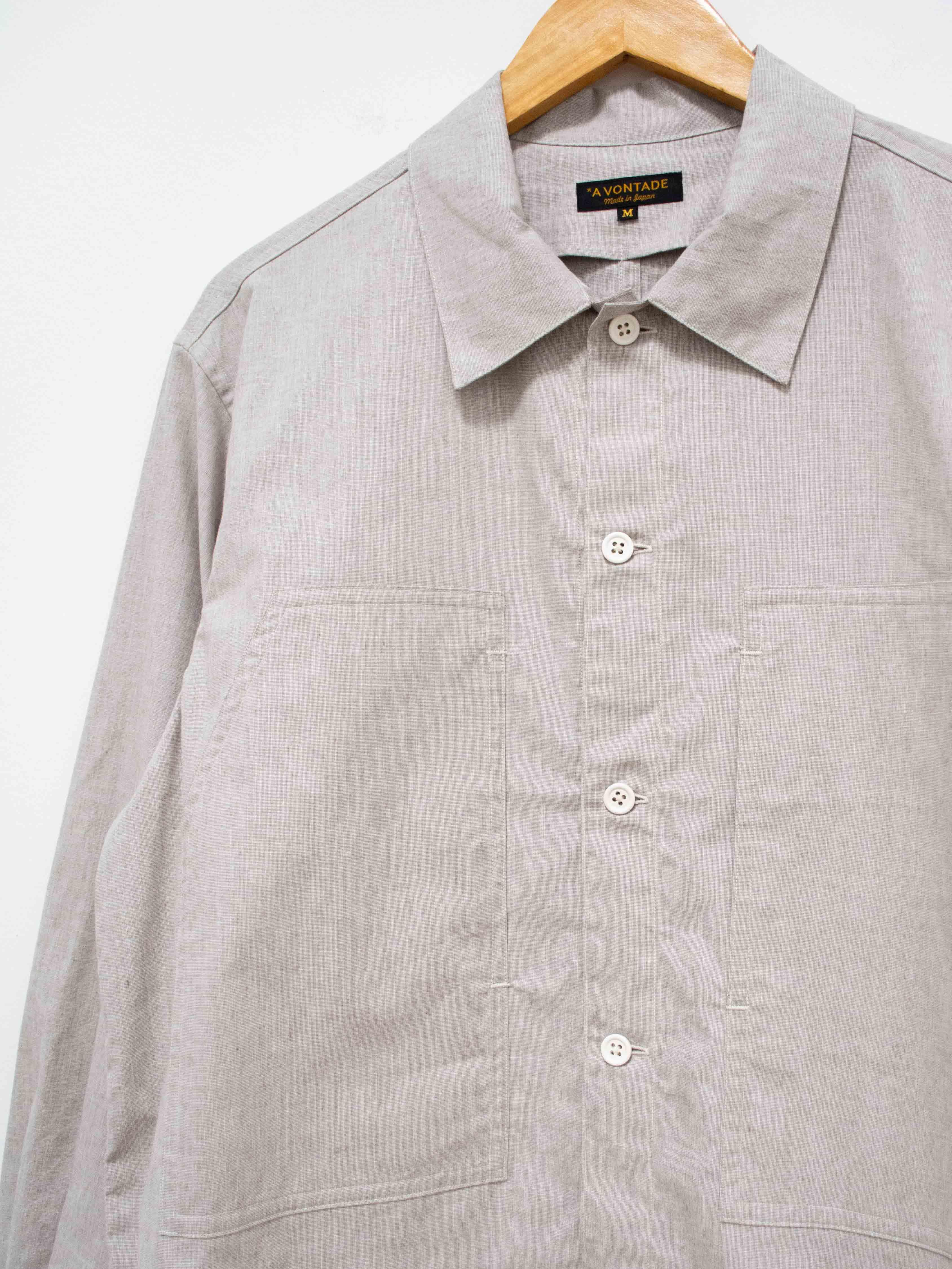 Namu Shop - A Vontade Peachskin Shirt Jacket - Light Gray