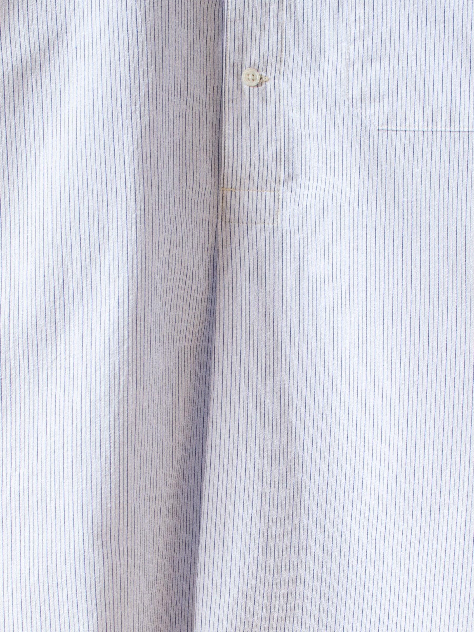 Namu Shop - A Vontade Seersucker Pullover Shirt - Blue Stripe