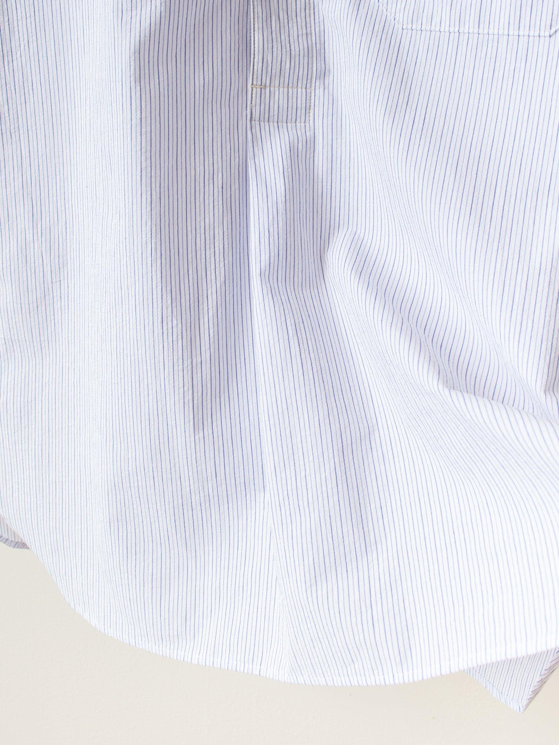 Namu Shop - A Vontade Seersucker Pullover Shirt - Blue Stripe
