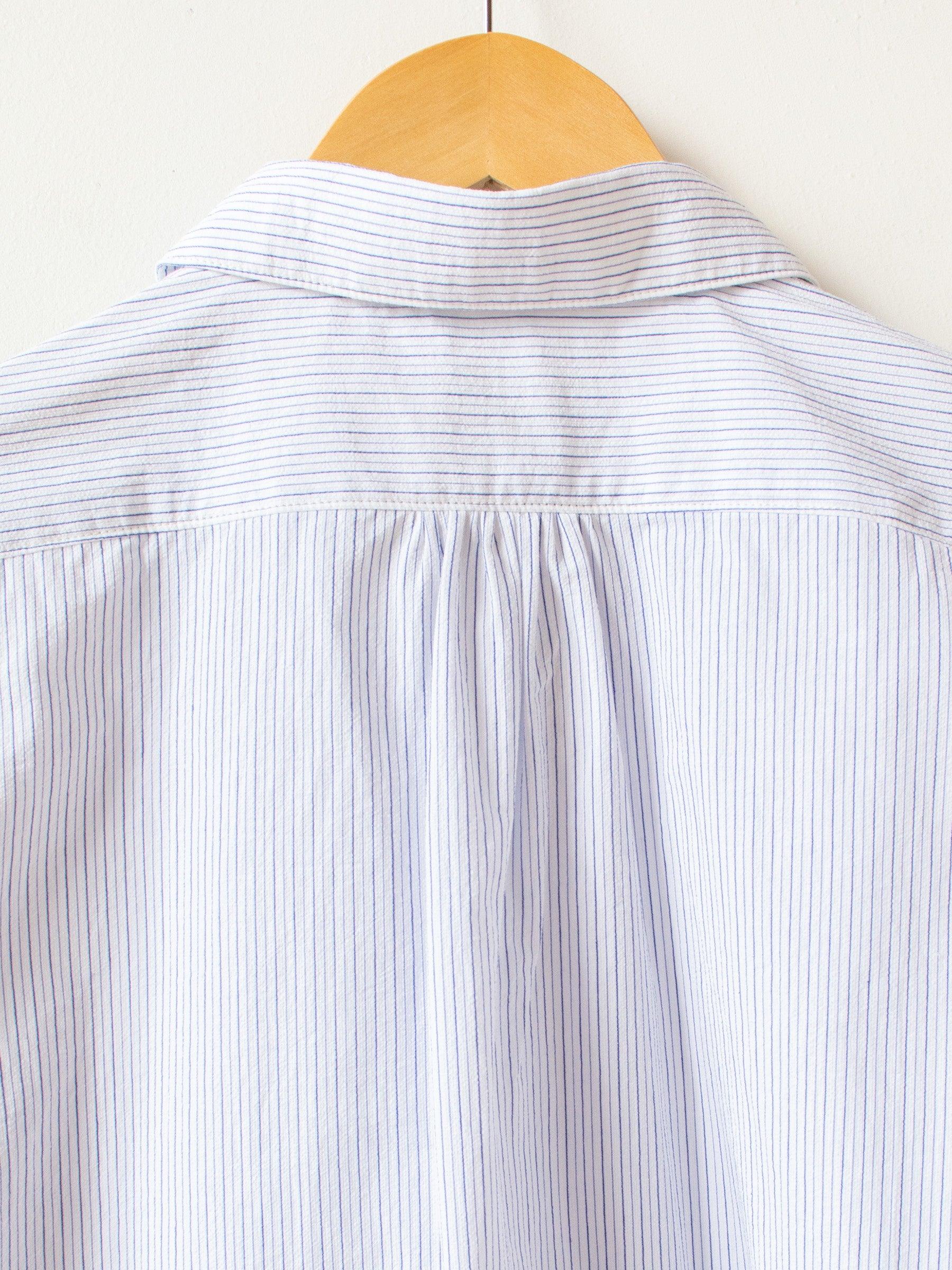Namu Shop - A Vontade Seersucker Pullover Shirt - Blue Stripe