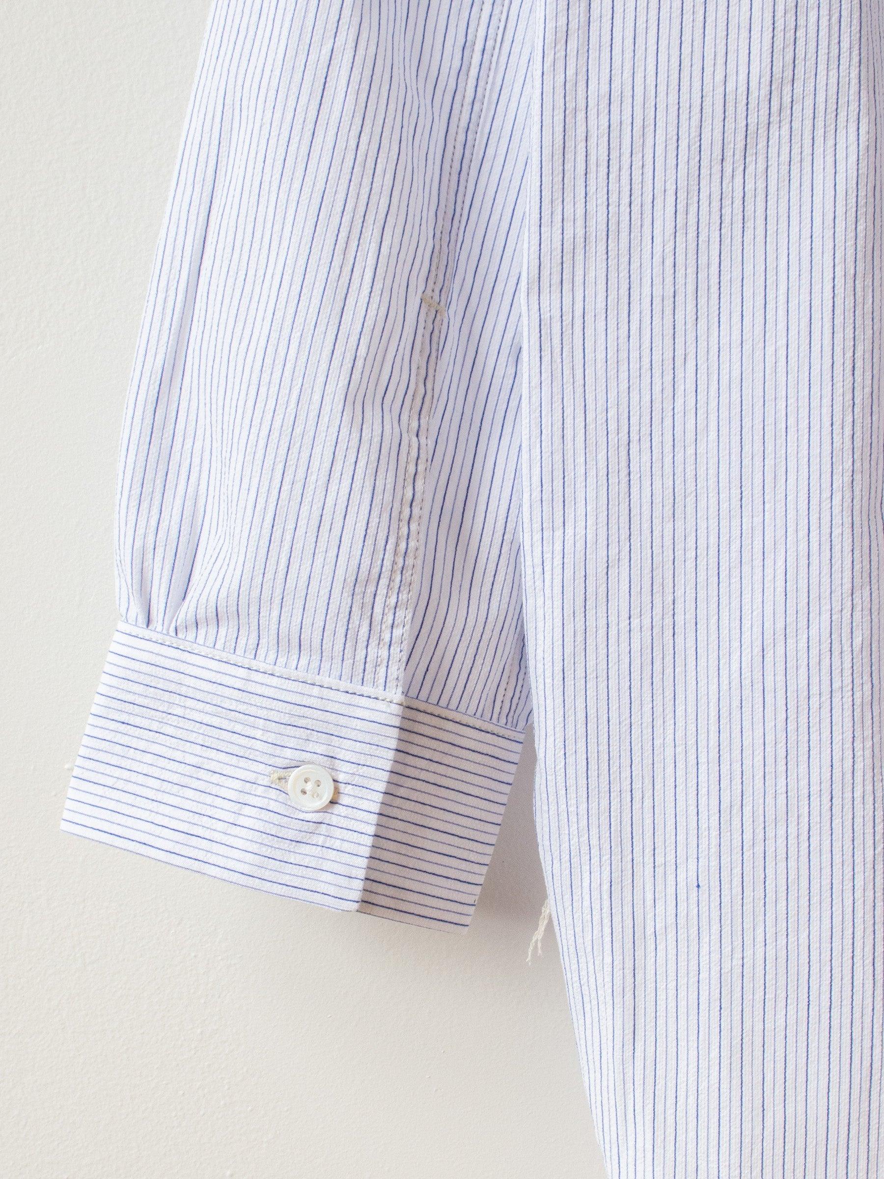 Namu Shop - A Vontade Seersucker Pullover Shirt - Blue Stripe