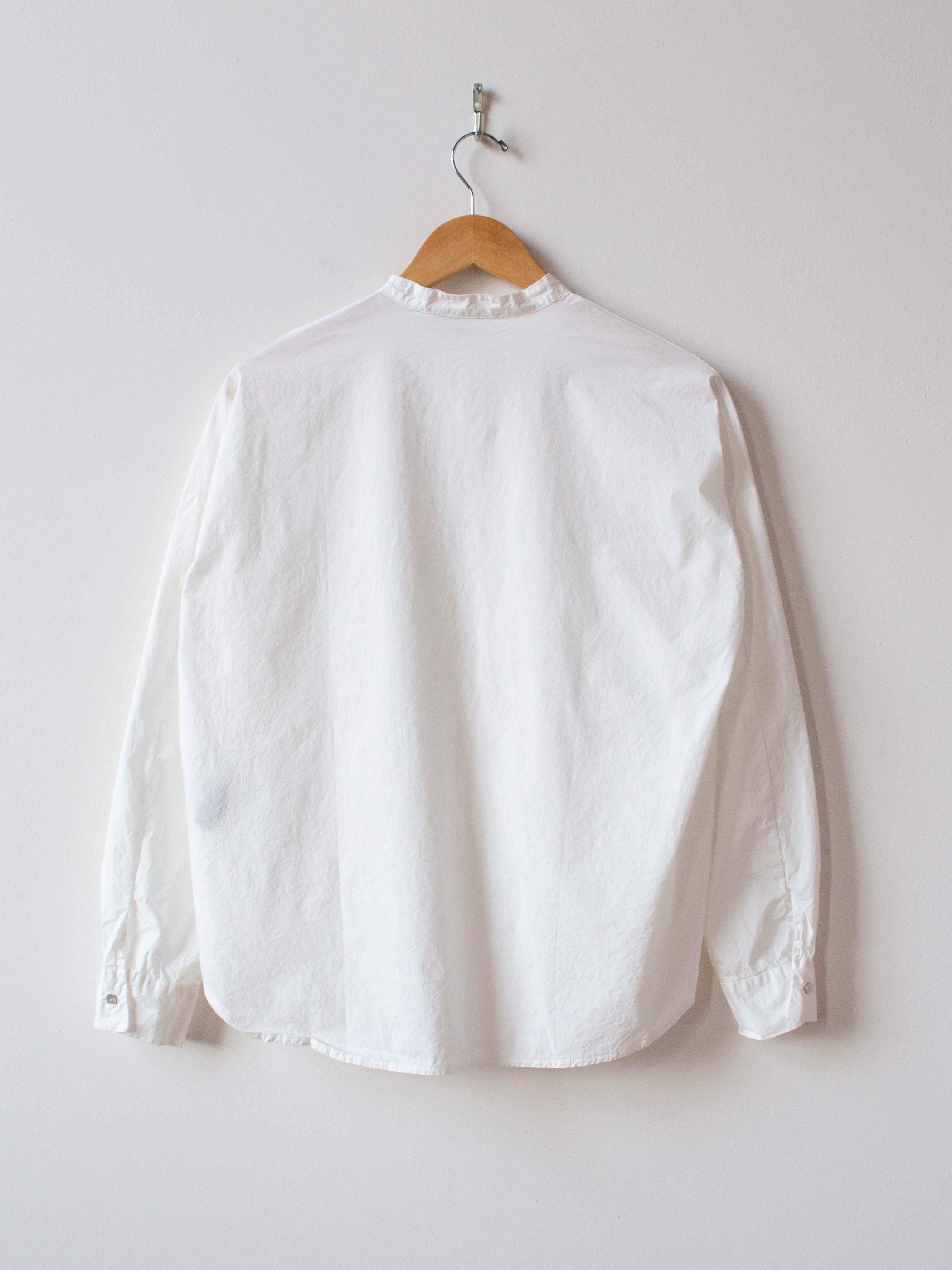 Band Collar Shirt TS - Milk