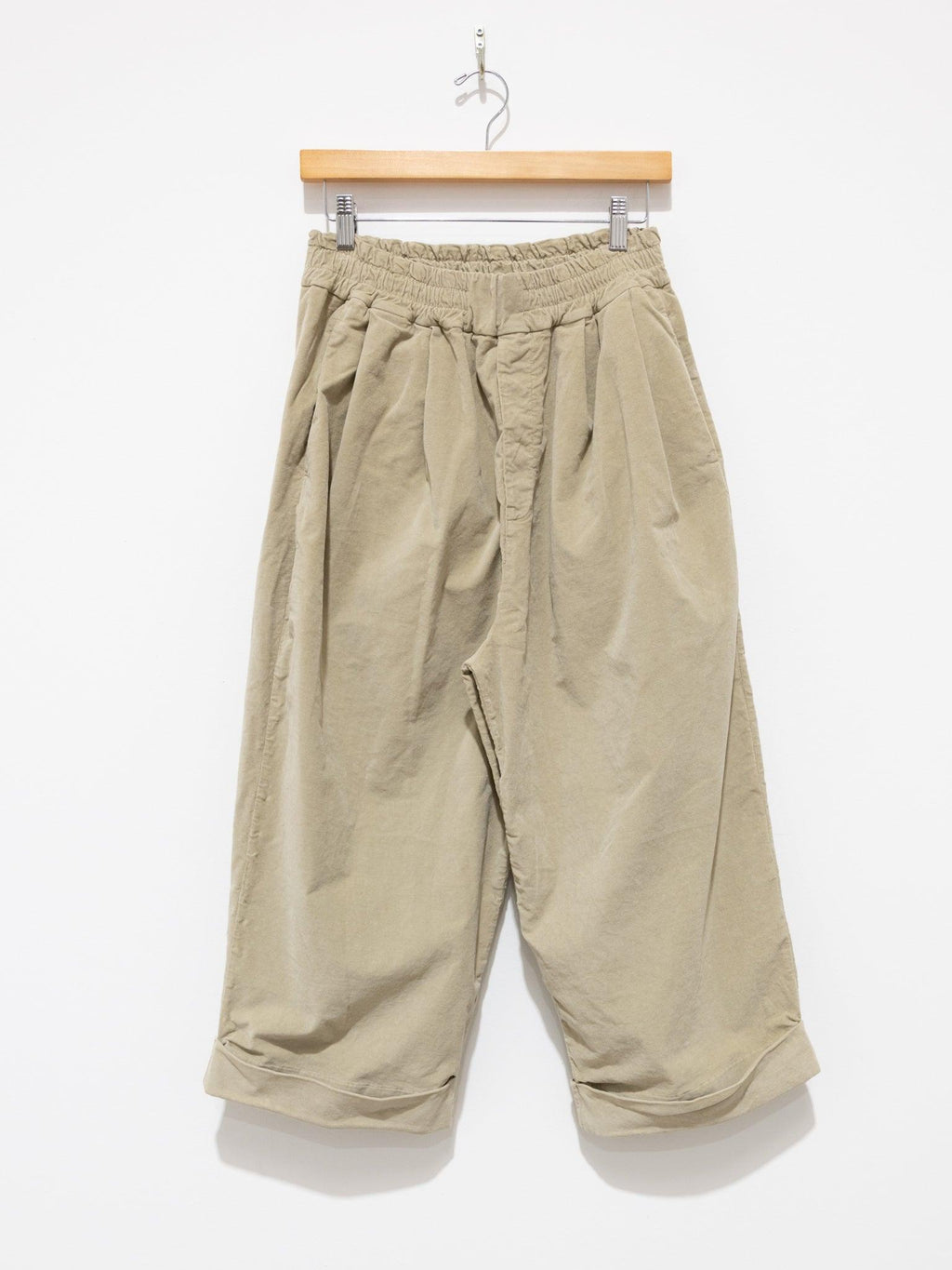 Namu Shop - Album Di Famiglia Bragoni Velvet Trousers - Beige