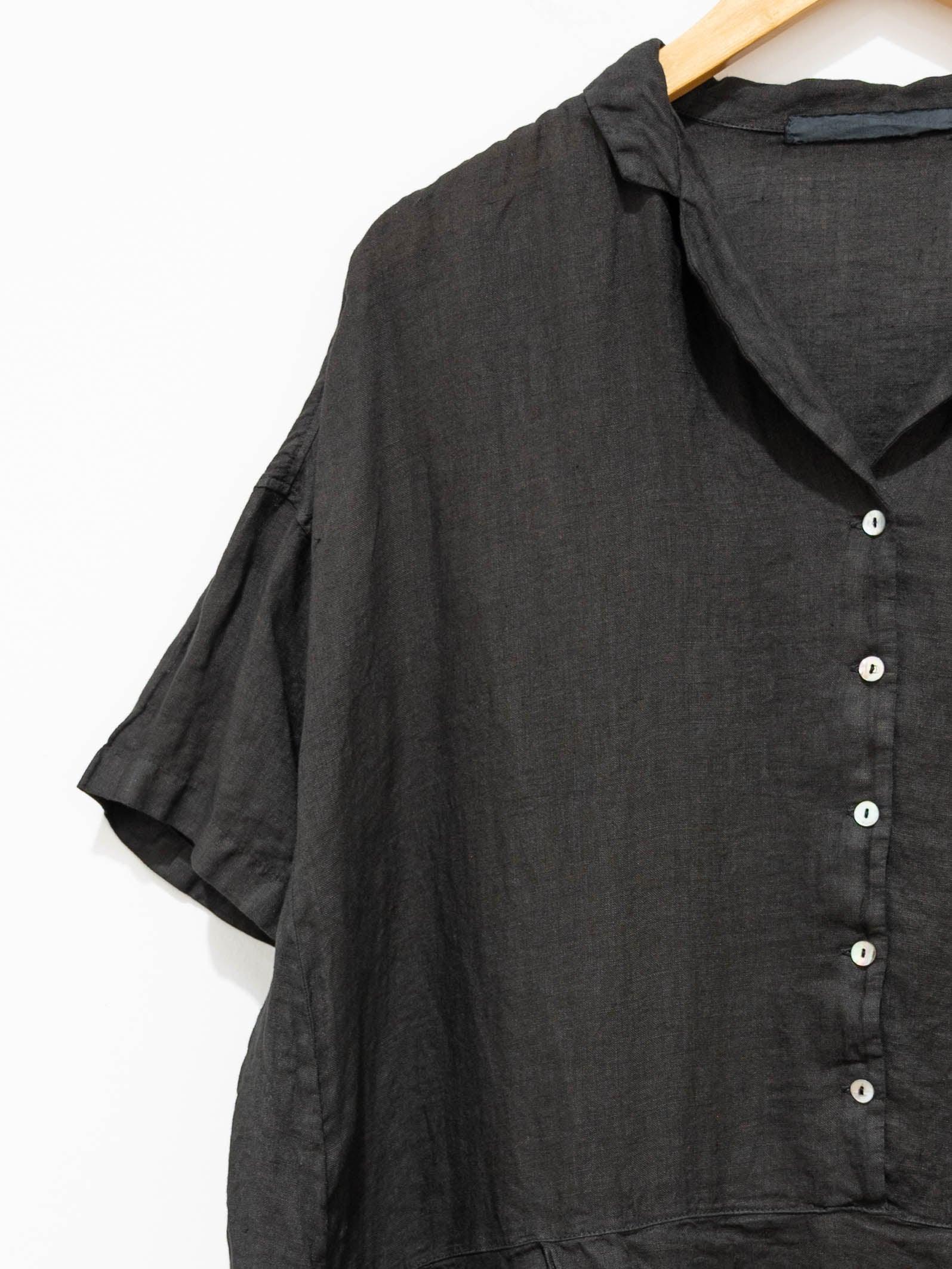 Namu Shop - Album di Famiglia Light Linen Dress - Black
