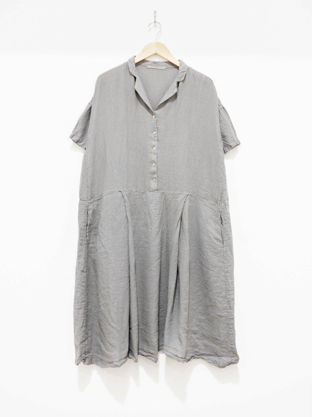 Namu Shop - Album di Famiglia Light Linen Dress - Stone Gray