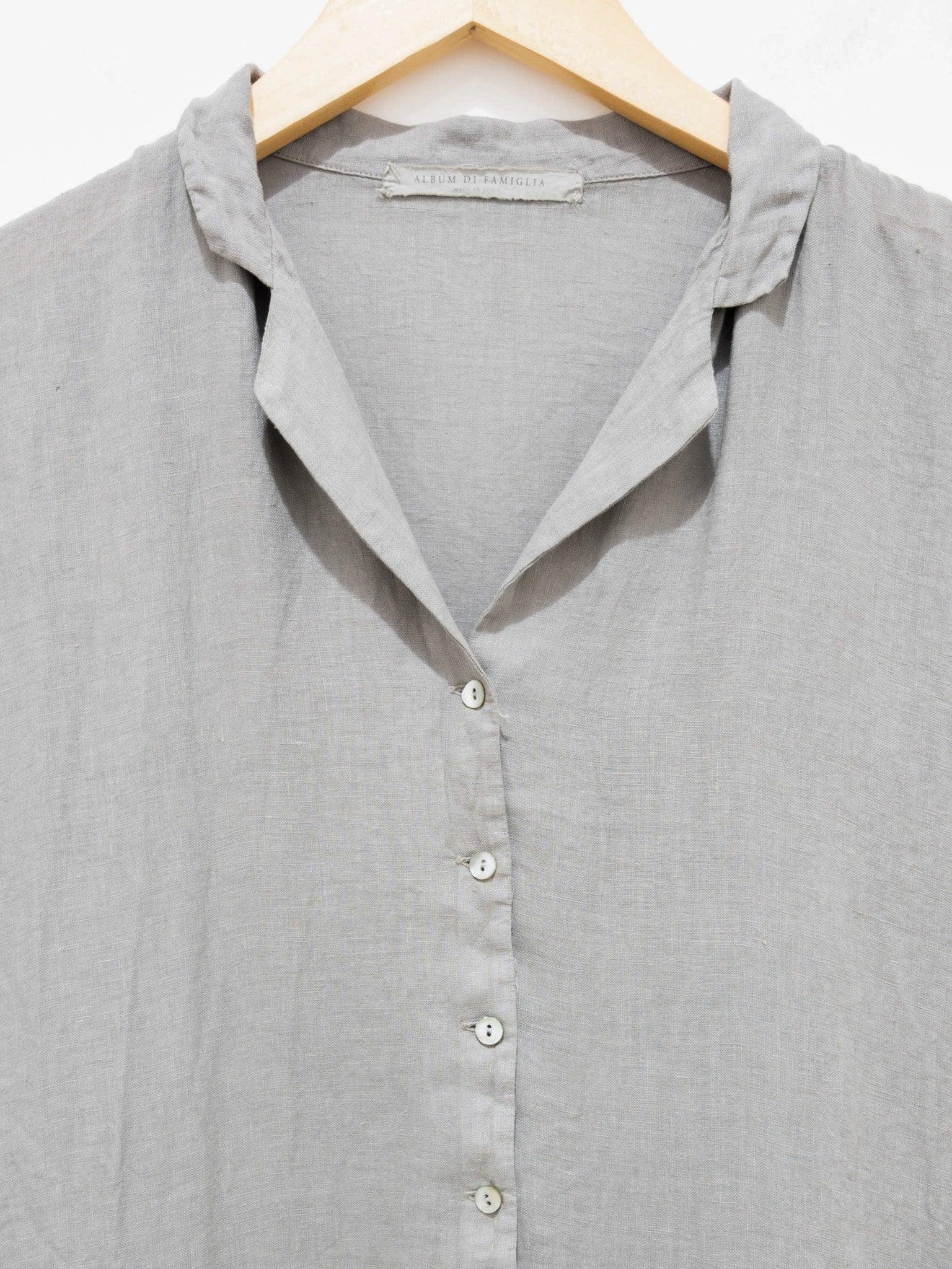 Namu Shop - Album di Famiglia Light Linen Dress - Stone Gray
