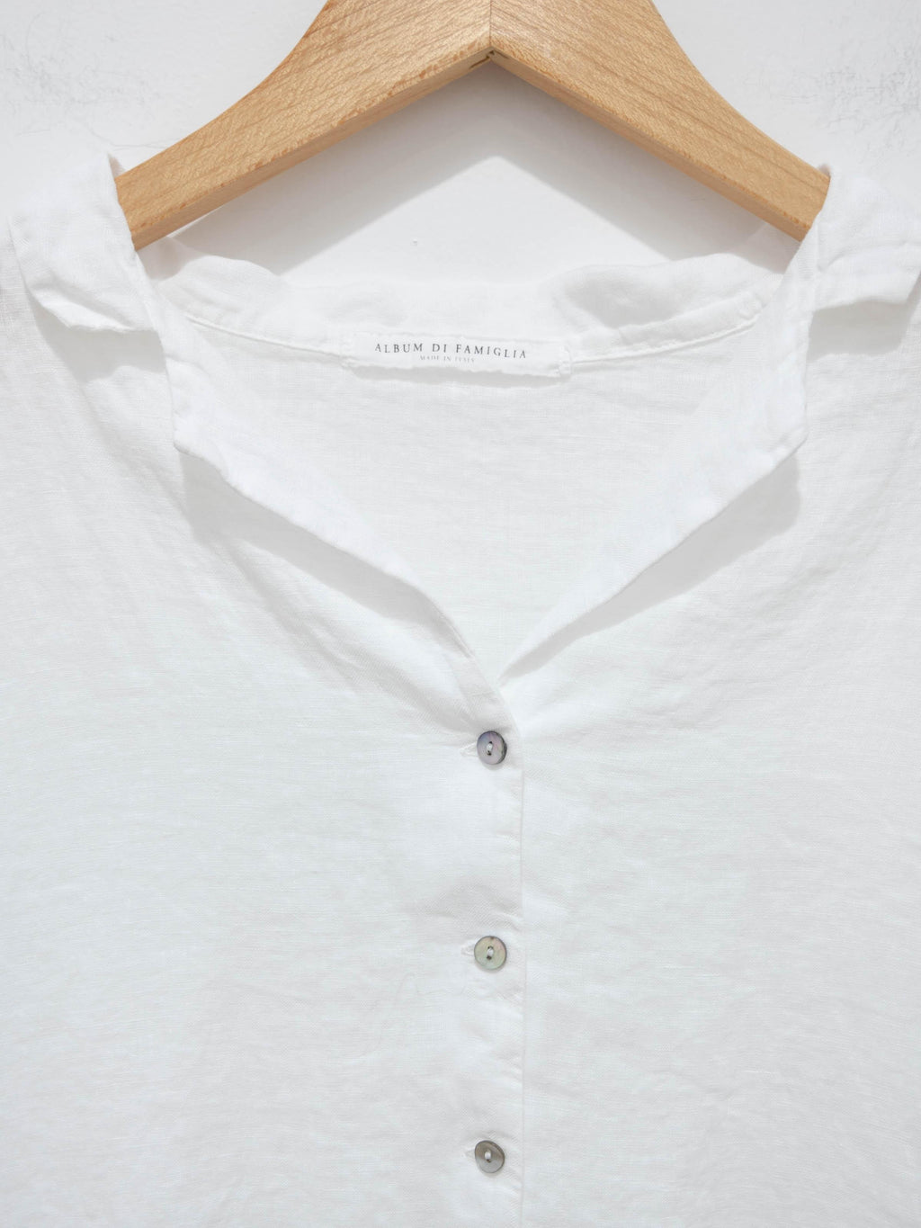 Namu Shop - Album di Famiglia Light Linen Shirt - White