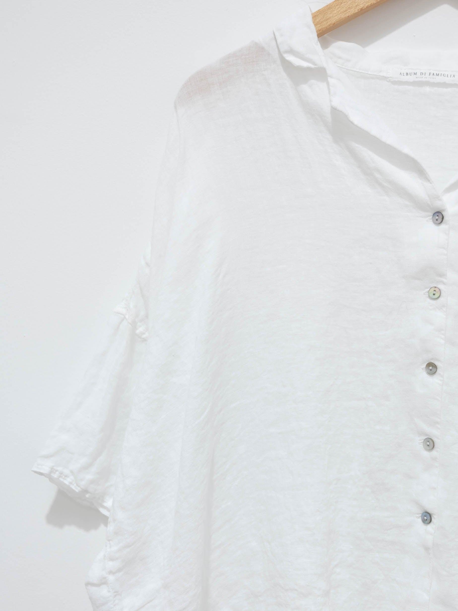 Namu Shop - Album di Famiglia Light Linen Shirt - White