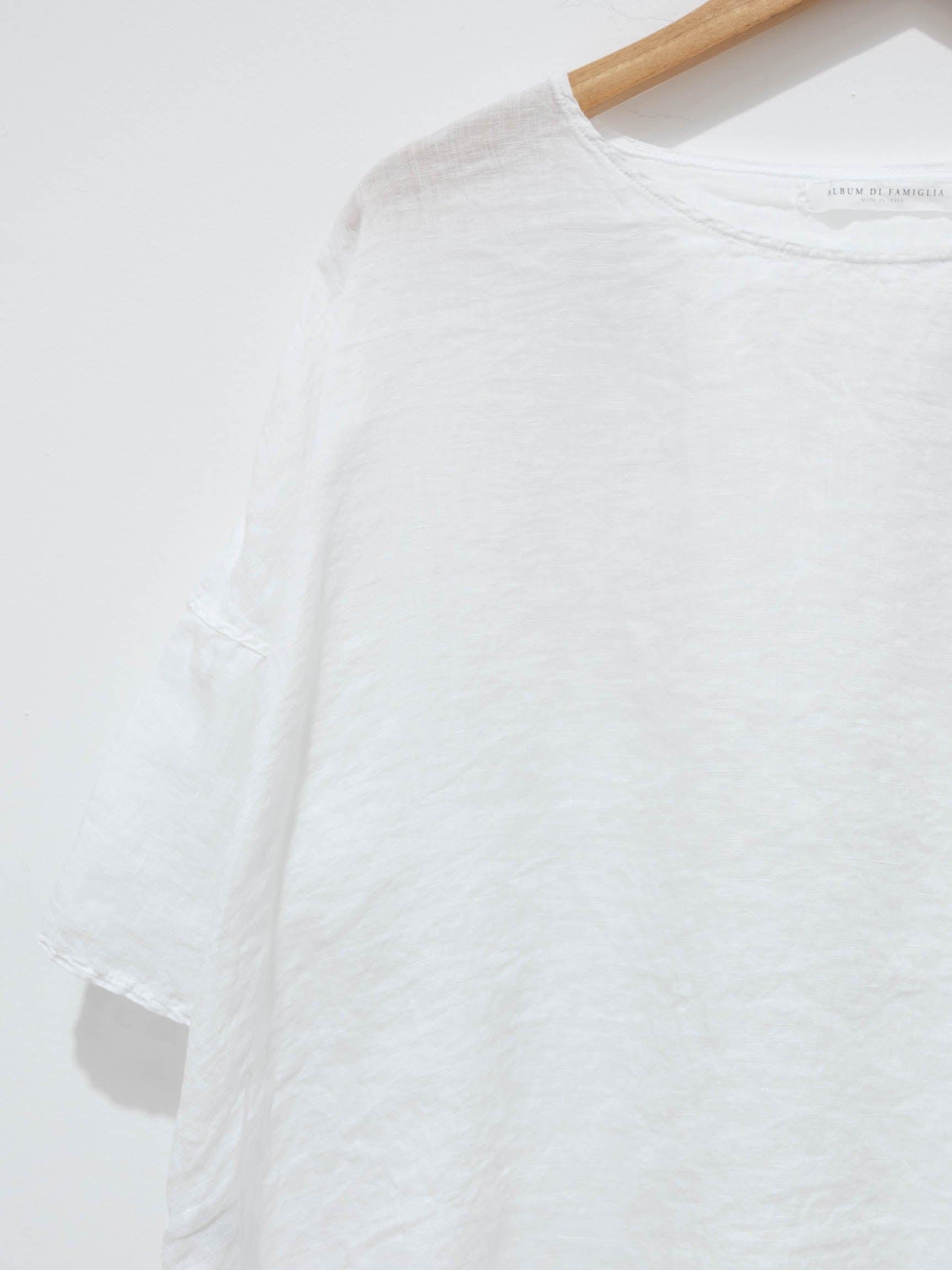 Namu Shop - Album di Famiglia Light Linen T-Shirt - White