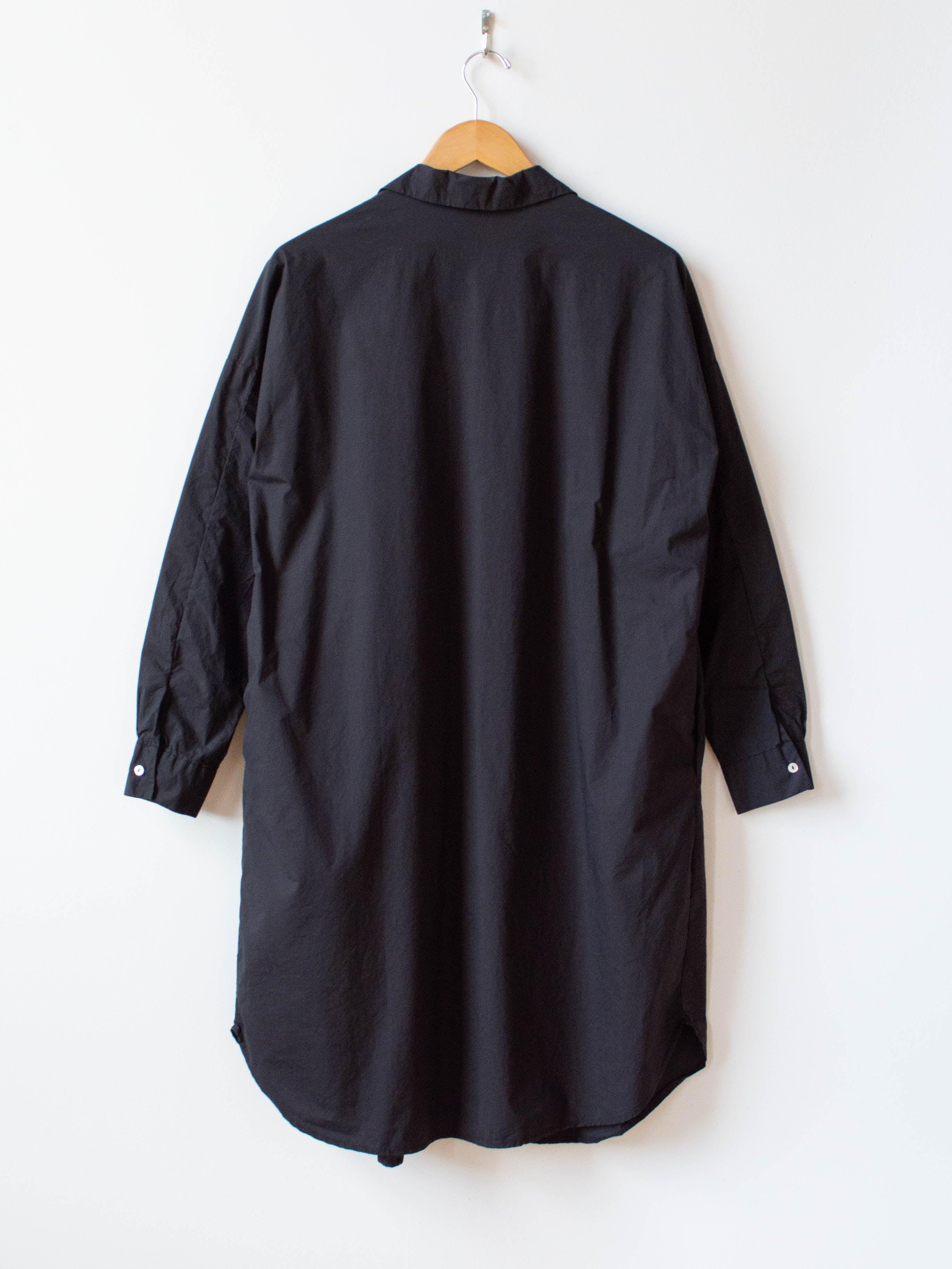 Namu Shop - Album di Famiglia Long Collar Shirt Dress TS - Black