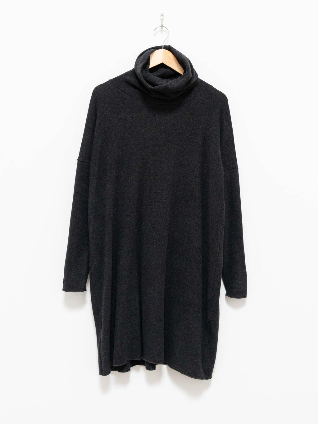 Namu Shop - Album Di Famiglia Oversized Turtleneck Dress JP - Almost Black