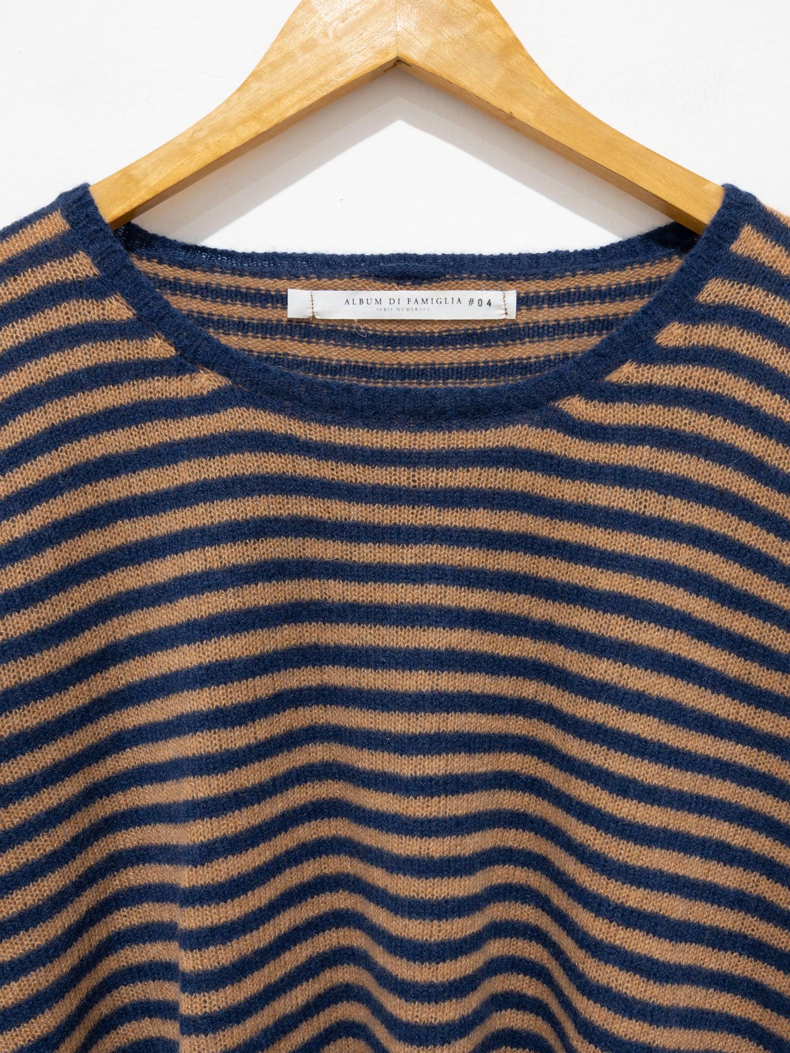 Namu Shop - Album Di Famiglia Pullover Riga WS - Cookie Navy