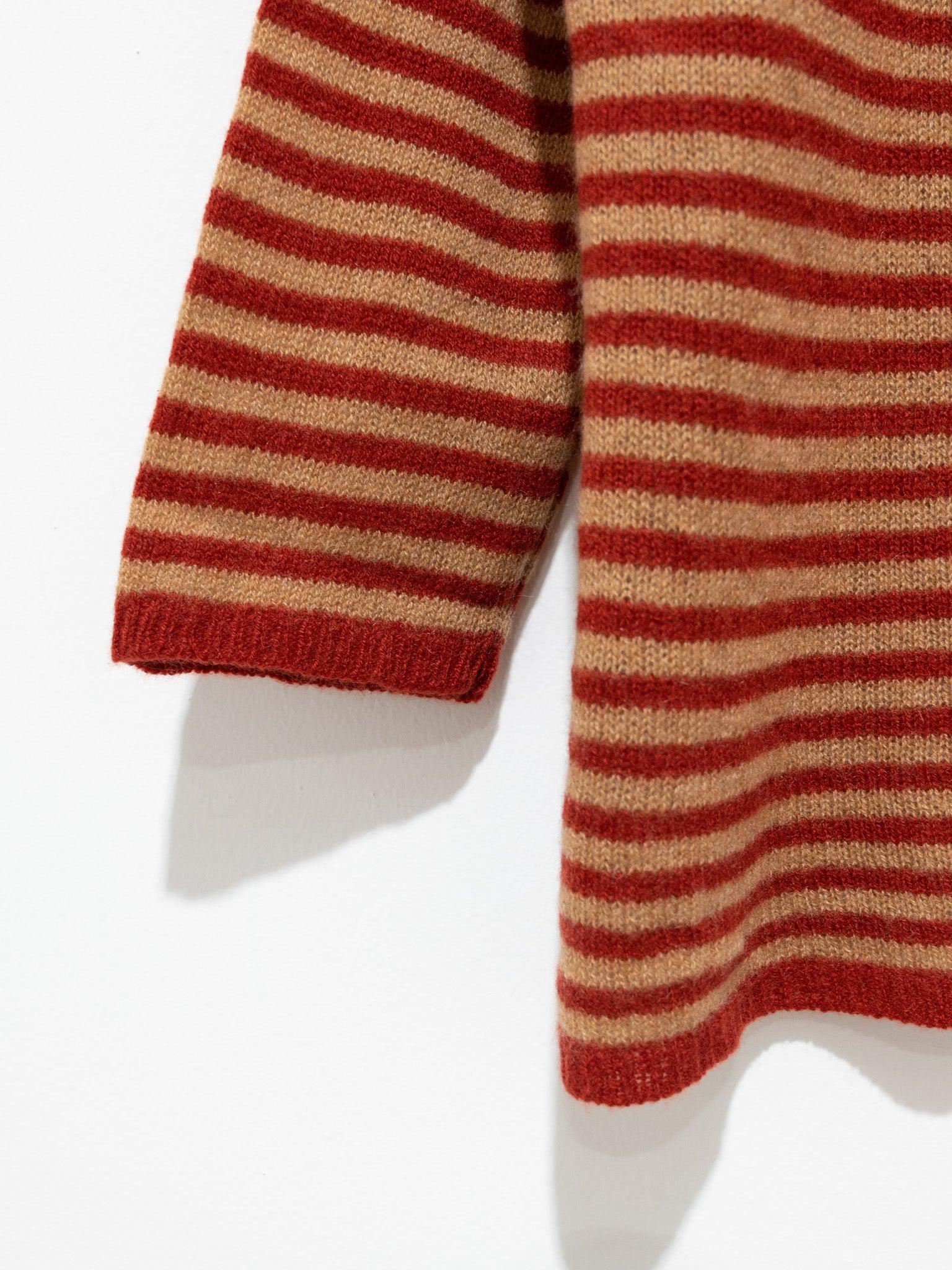 Namu Shop - Album Di Famiglia Pullover Riga WS - Cookie/Red