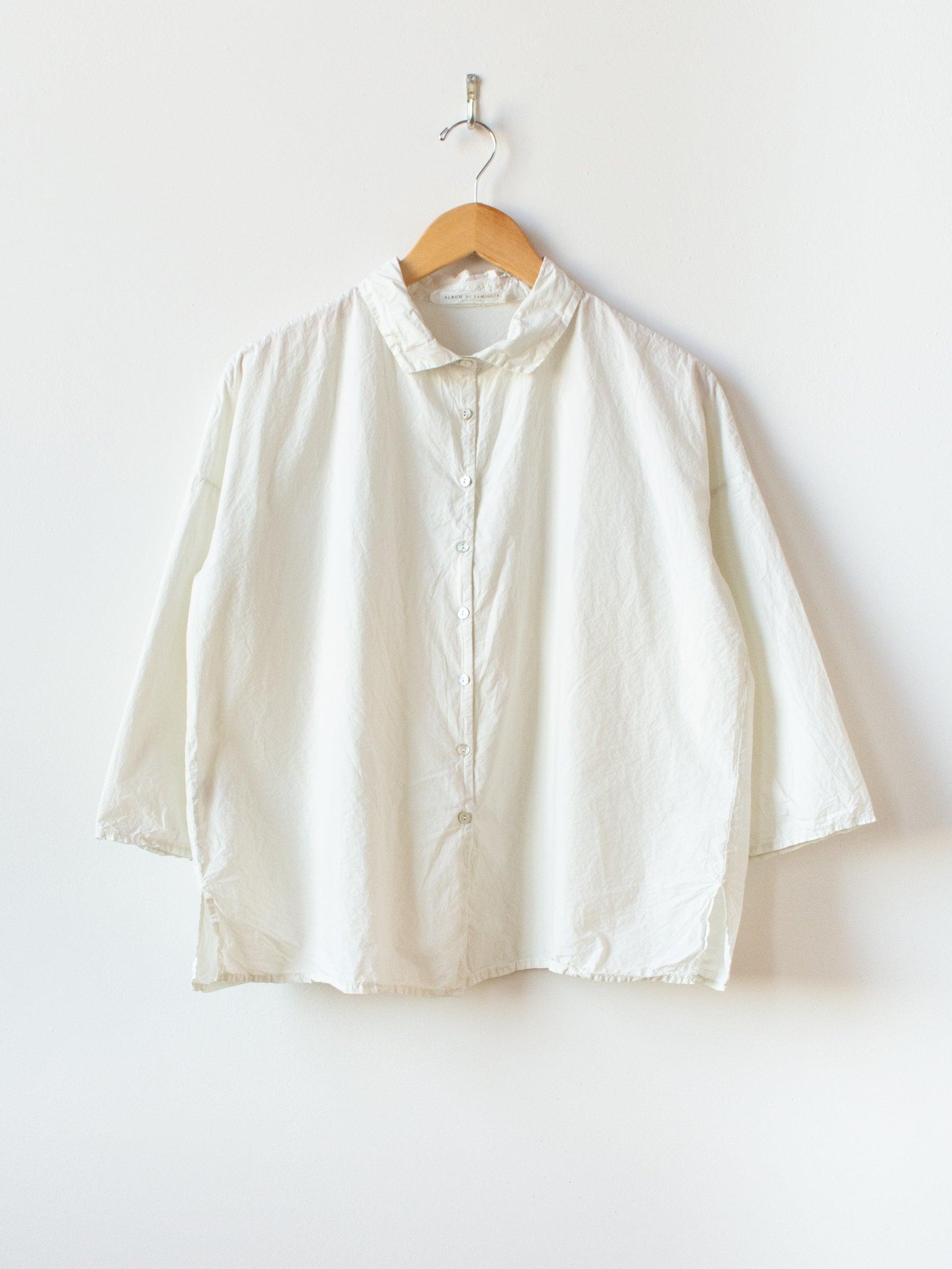 Namu Shop - Album di Famiglia Short Collar Shirt TC - Chalk (restocked)