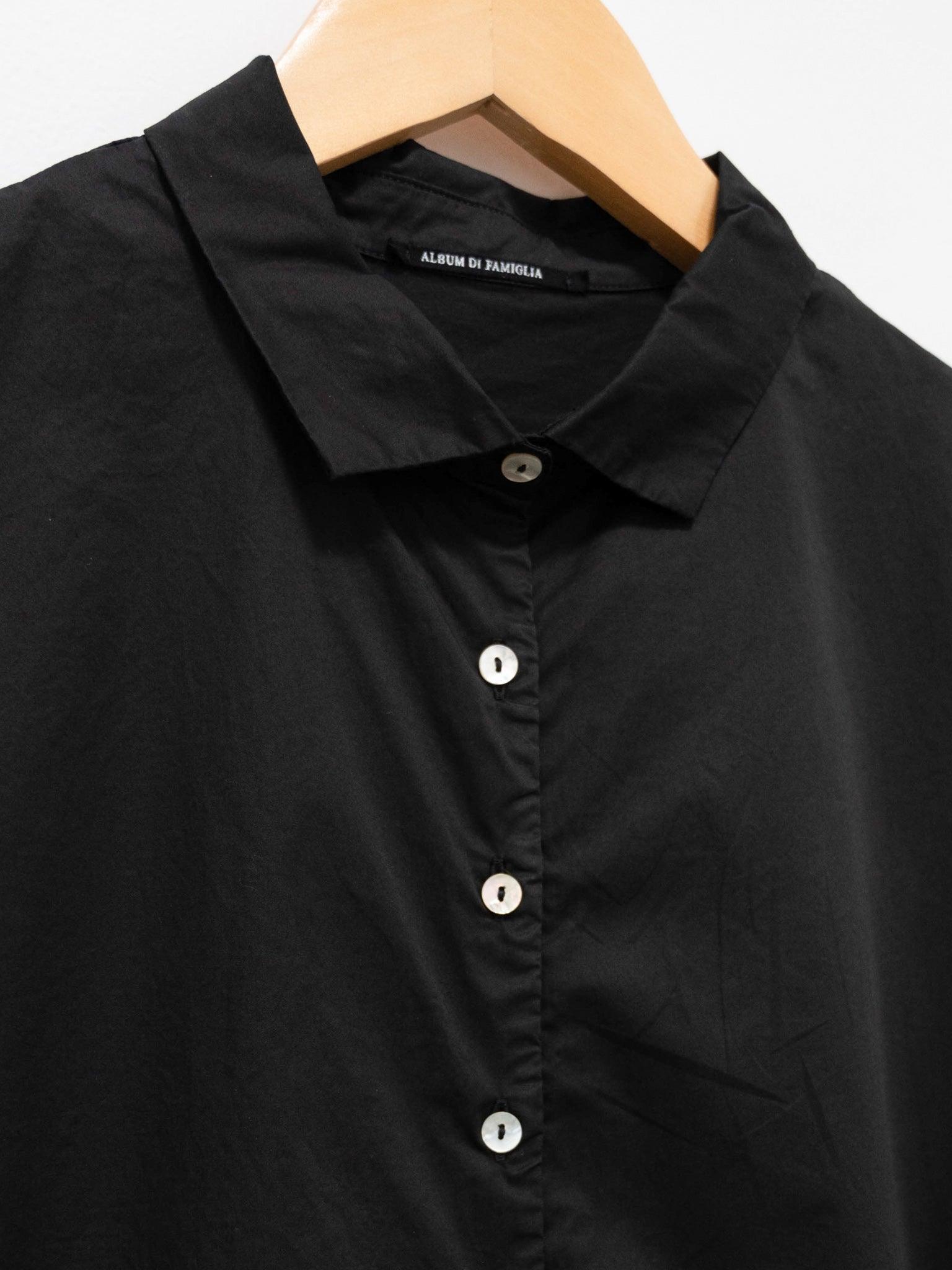 Namu Shop - Album Di Famiglia Short Collar Shirt TS - Black