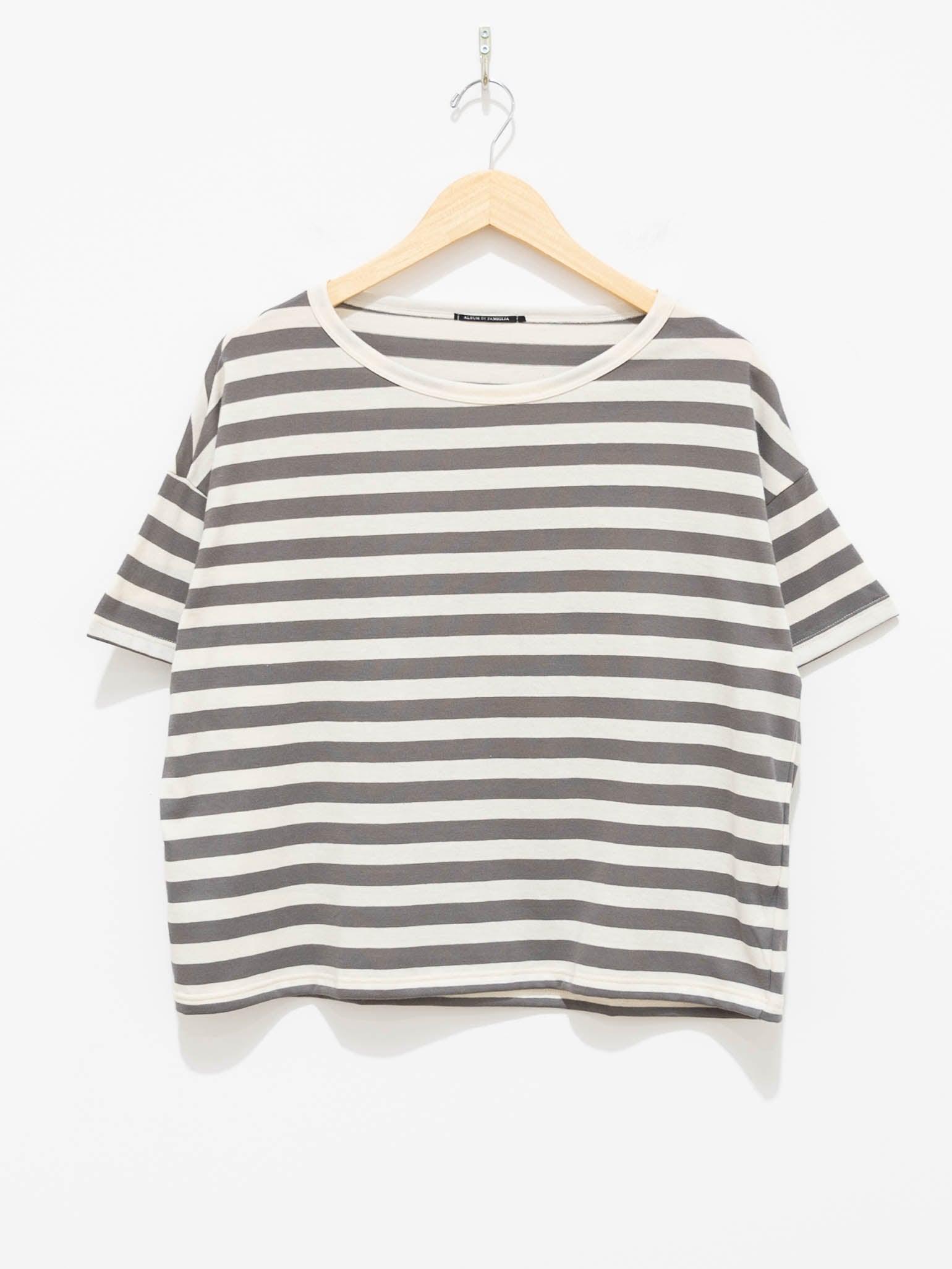 Namu Shop - Album di Famiglia T-Shirt Riga - Stone Gray