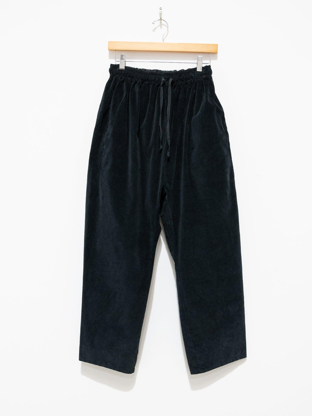 Namu Shop - Album Di Famiglia Velvet Braghe Trousers - Black
