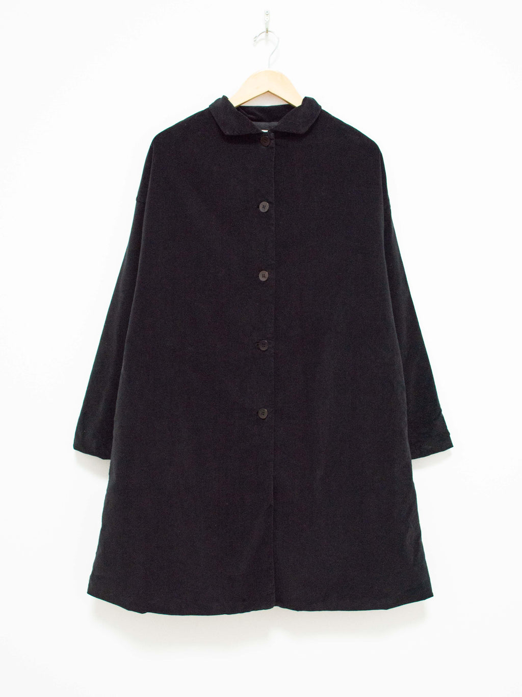 Namu Shop - Album di Famiglia Velvet Collar Coat - Black
