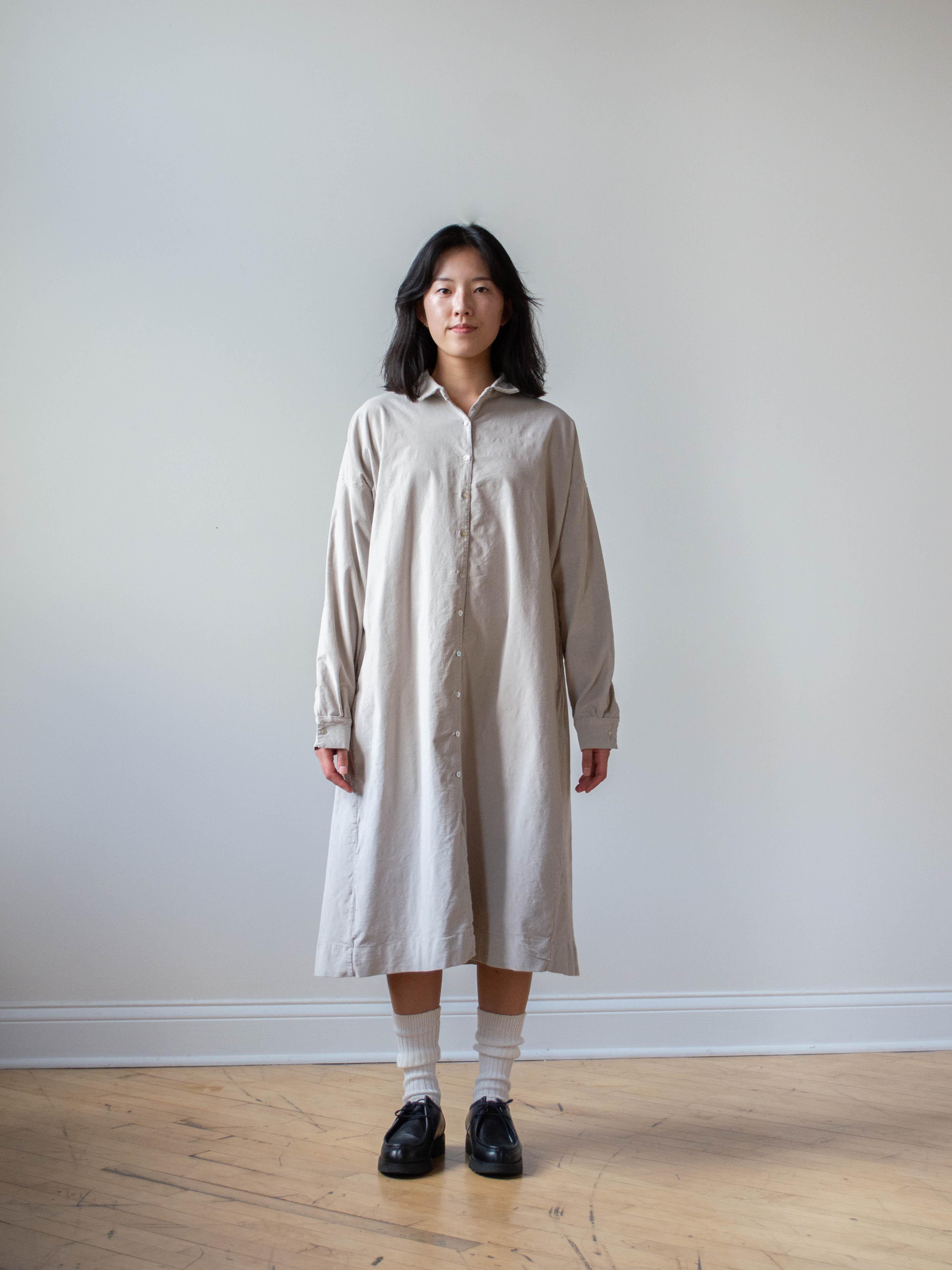 Namu Shop - Album di Famiglia Velvet Collar Dress - Capuccino (restocked)