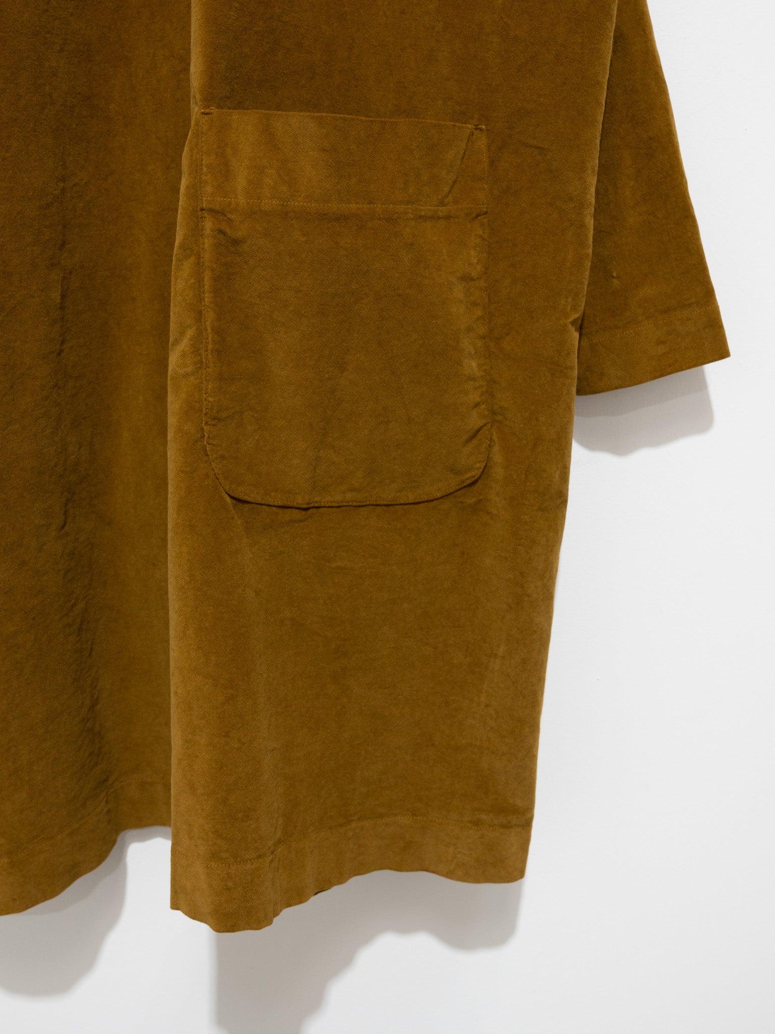 Namu Shop - Album Di Famiglia Velvet Collar Dress - Cookie