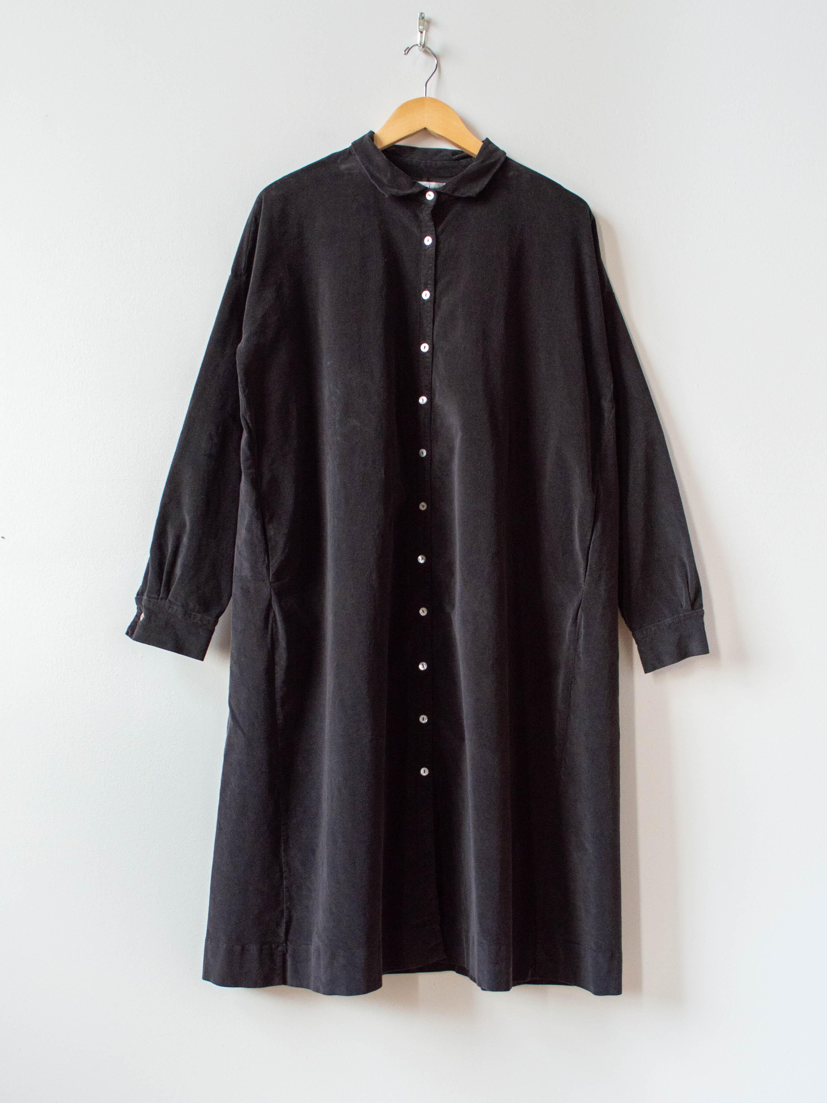 Namu Shop - Album di Famiglia Velvet Collar Dress - Moka