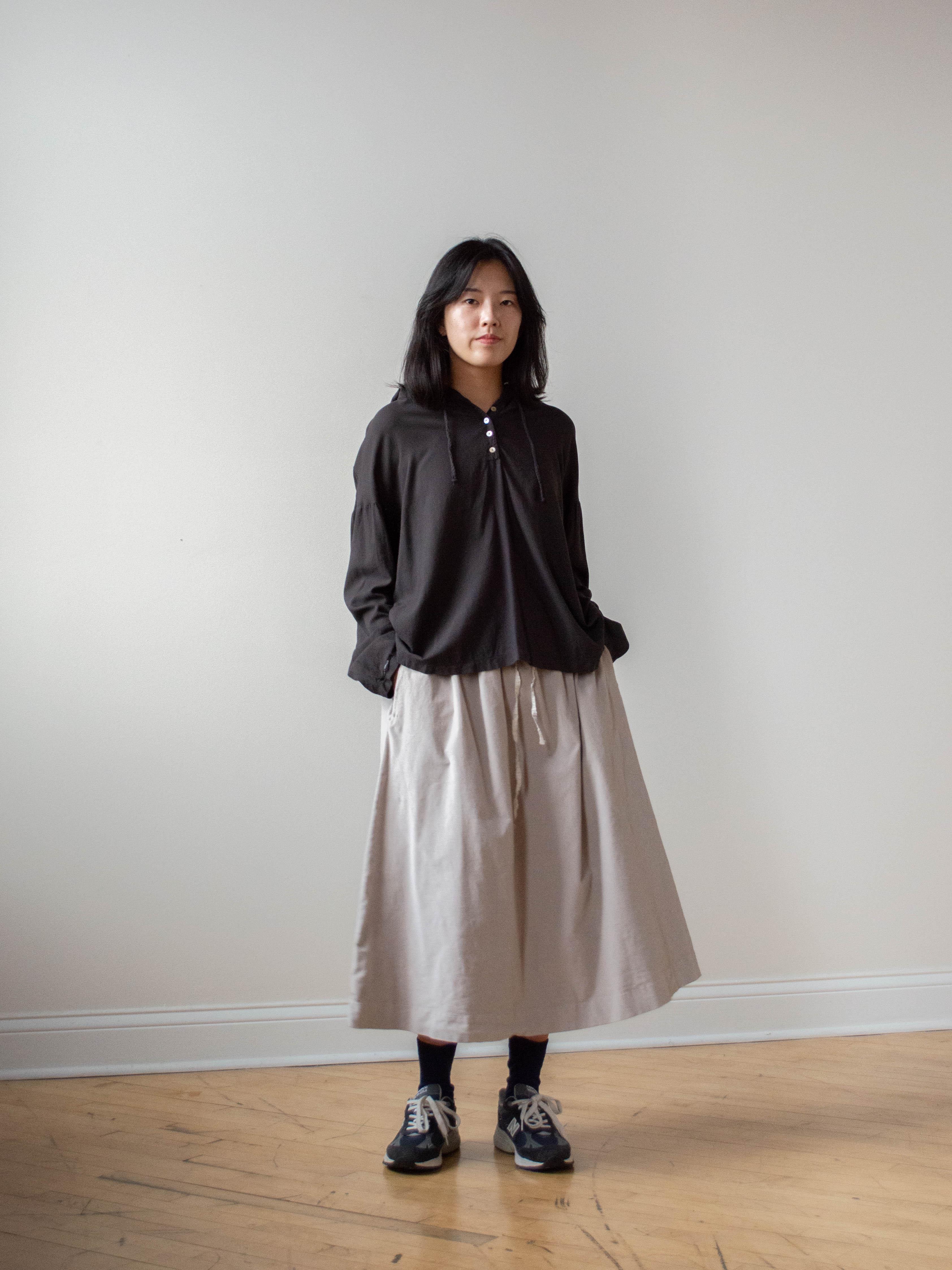 Namu Shop - Album di Famiglia Velvet Double Skirt - Cappuccino