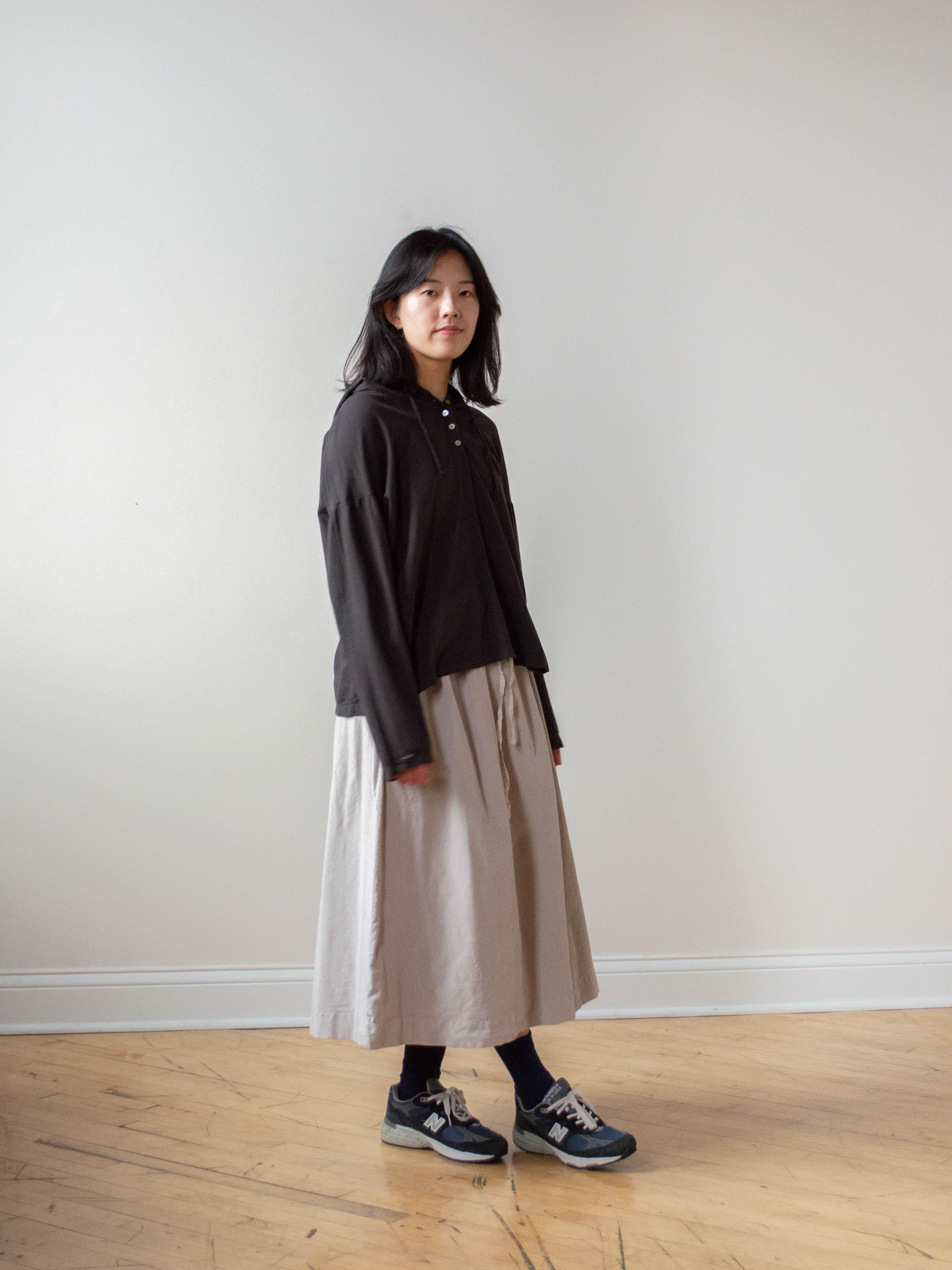 Namu Shop - Album di Famiglia Velvet Double Skirt - Cappuccino