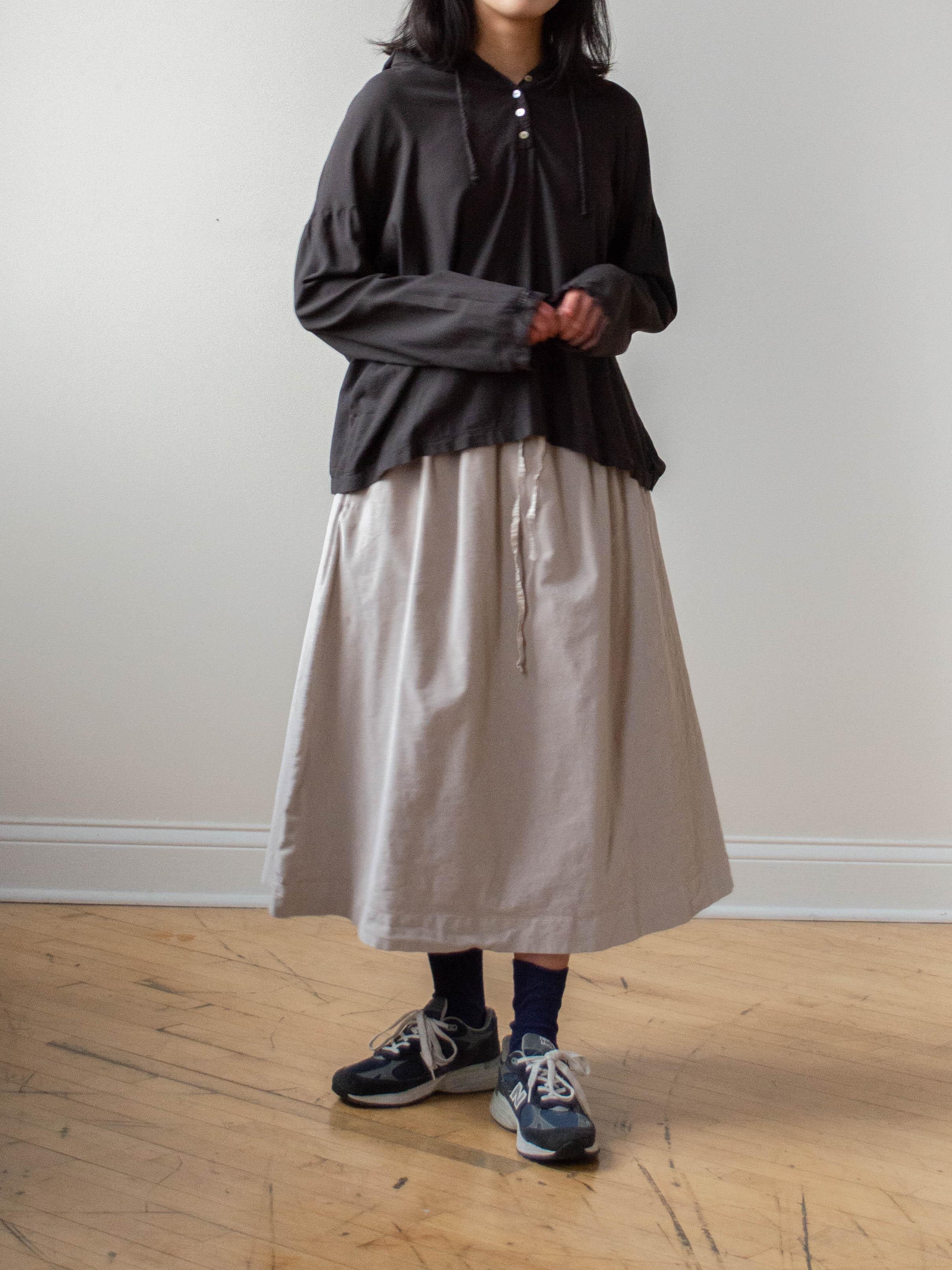 Namu Shop - Album di Famiglia Velvet Double Skirt - Cappuccino