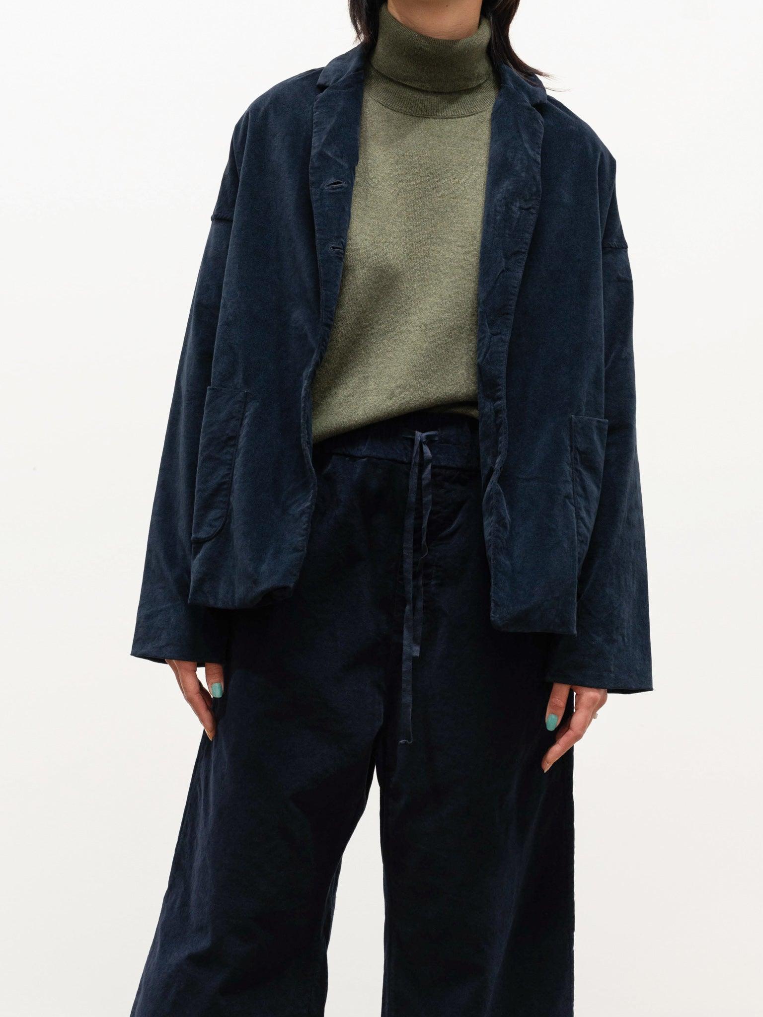 Namu Shop - Album di Famiglia Velvet Loose Blazer - Black