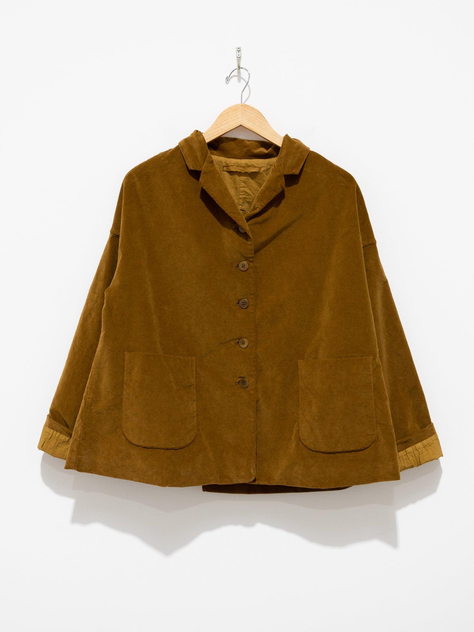 Namu Shop - Album Di Famiglia Velvet Loose Blazer - Cookie