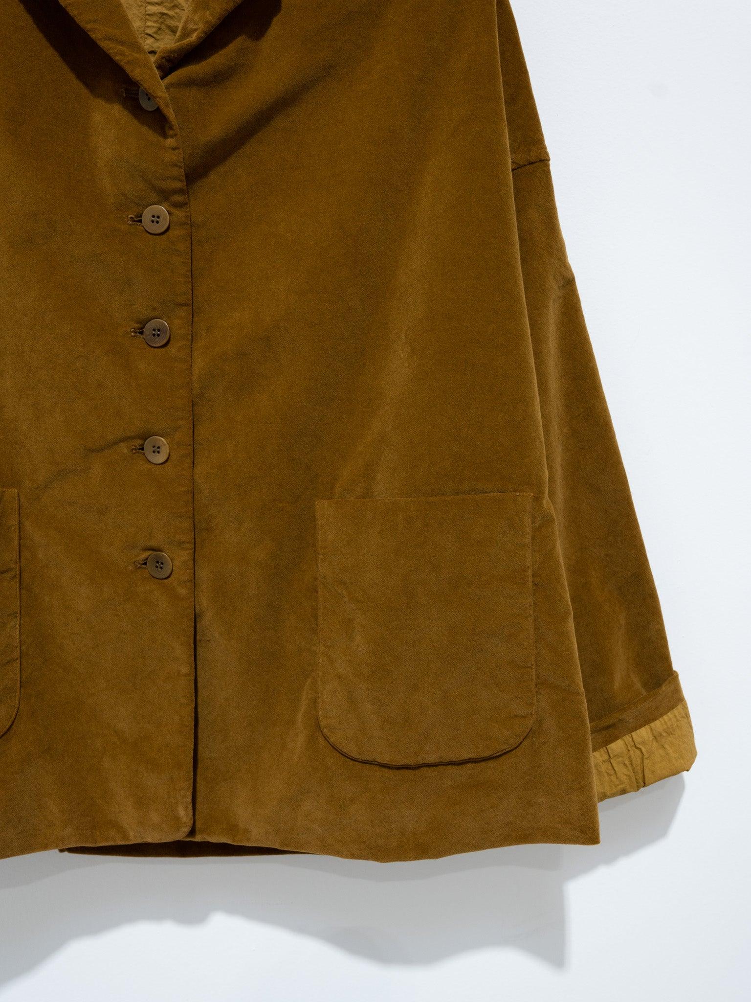 Namu Shop - Album Di Famiglia Velvet Loose Blazer - Cookie