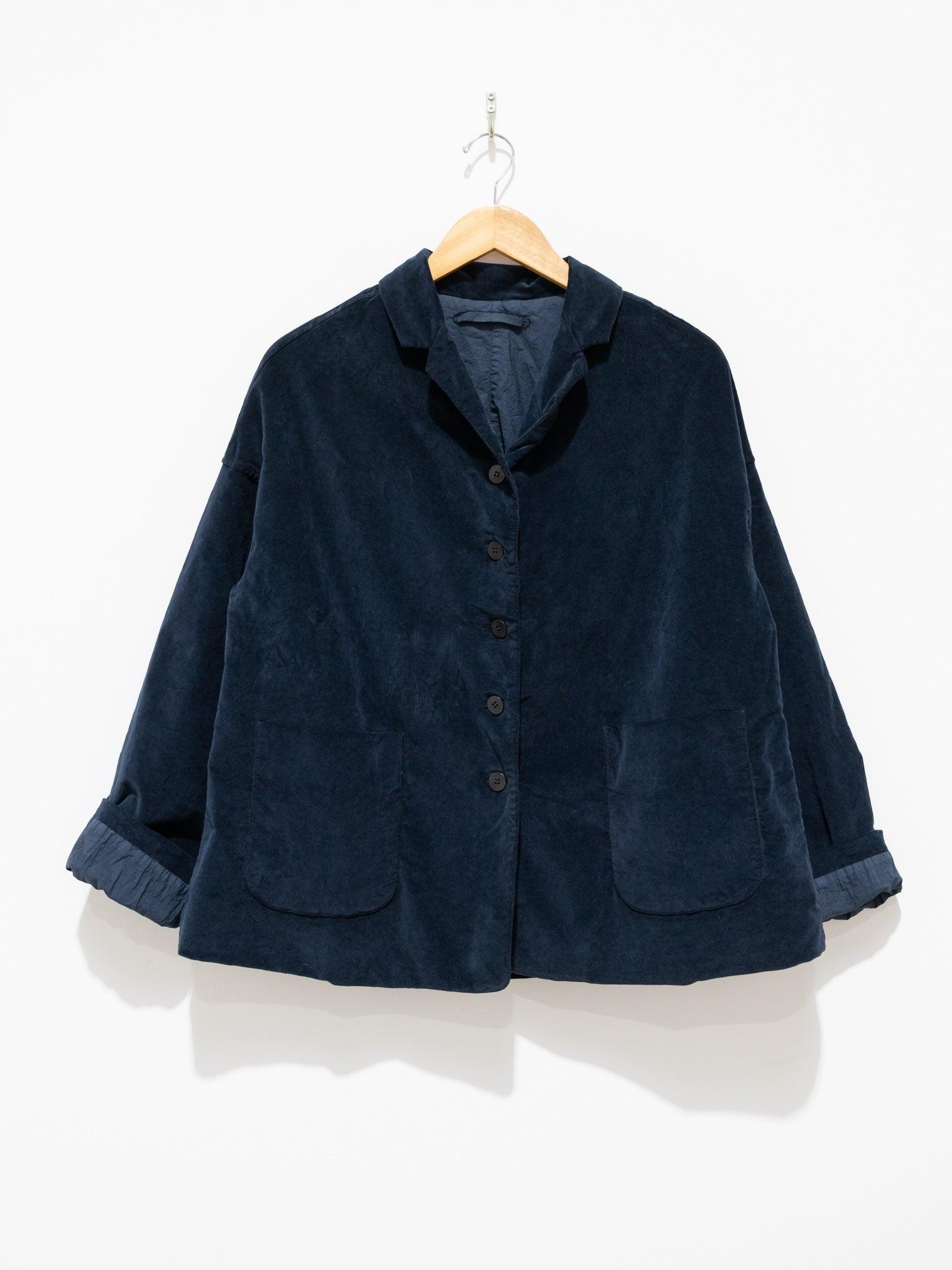 Namu Shop - Album Di Famiglia Velvet Loose Blazer - Navy