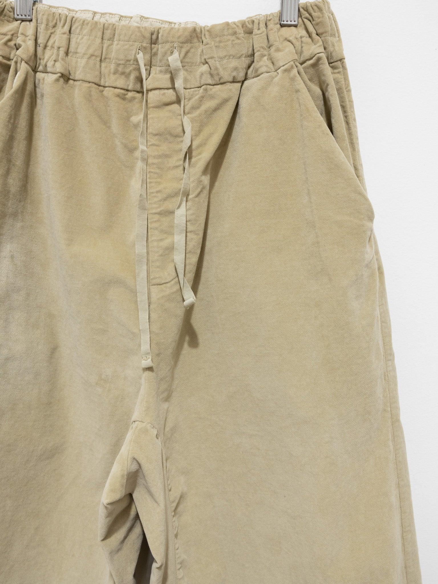 Namu Shop - Album Di Famiglia Velvet W&S Trousers - Beige