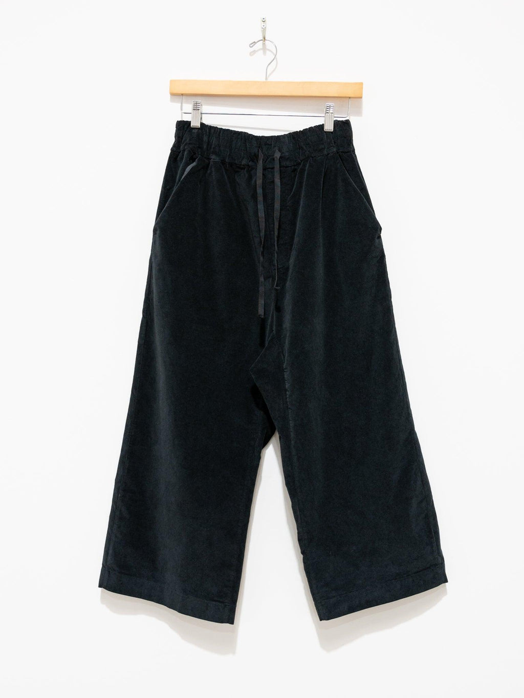 Namu Shop - Album Di Famiglia Velvet W&S Trousers - Black