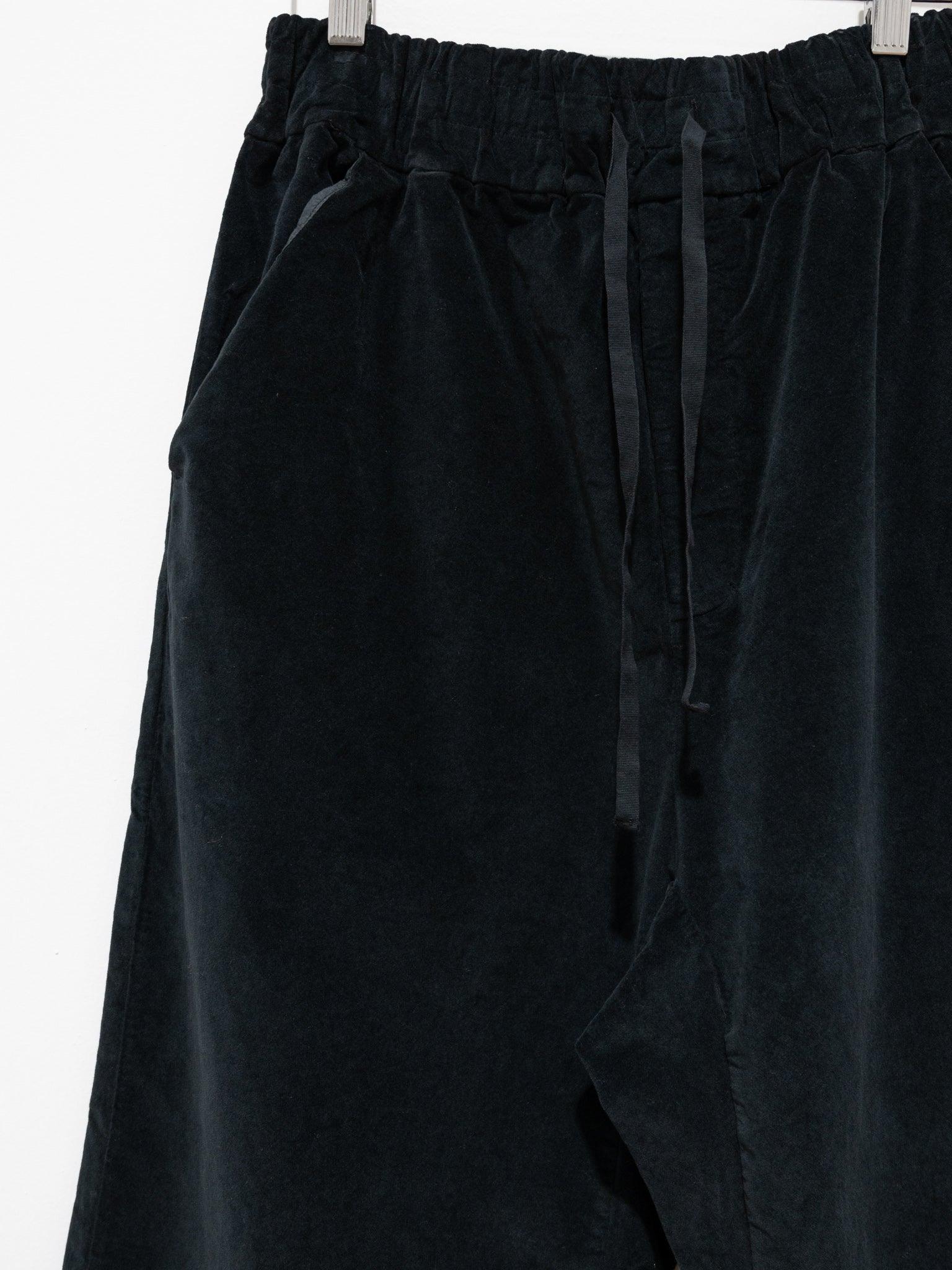 Namu Shop - Album Di Famiglia Velvet W&S Trousers - Black