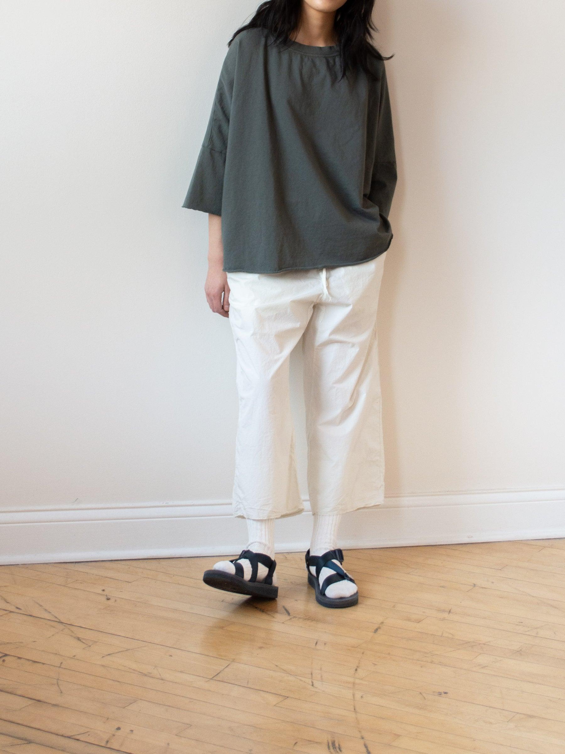 Namu Shop - Album di Famiglia Wide & Short Trousers TC - Chalk (restocked)