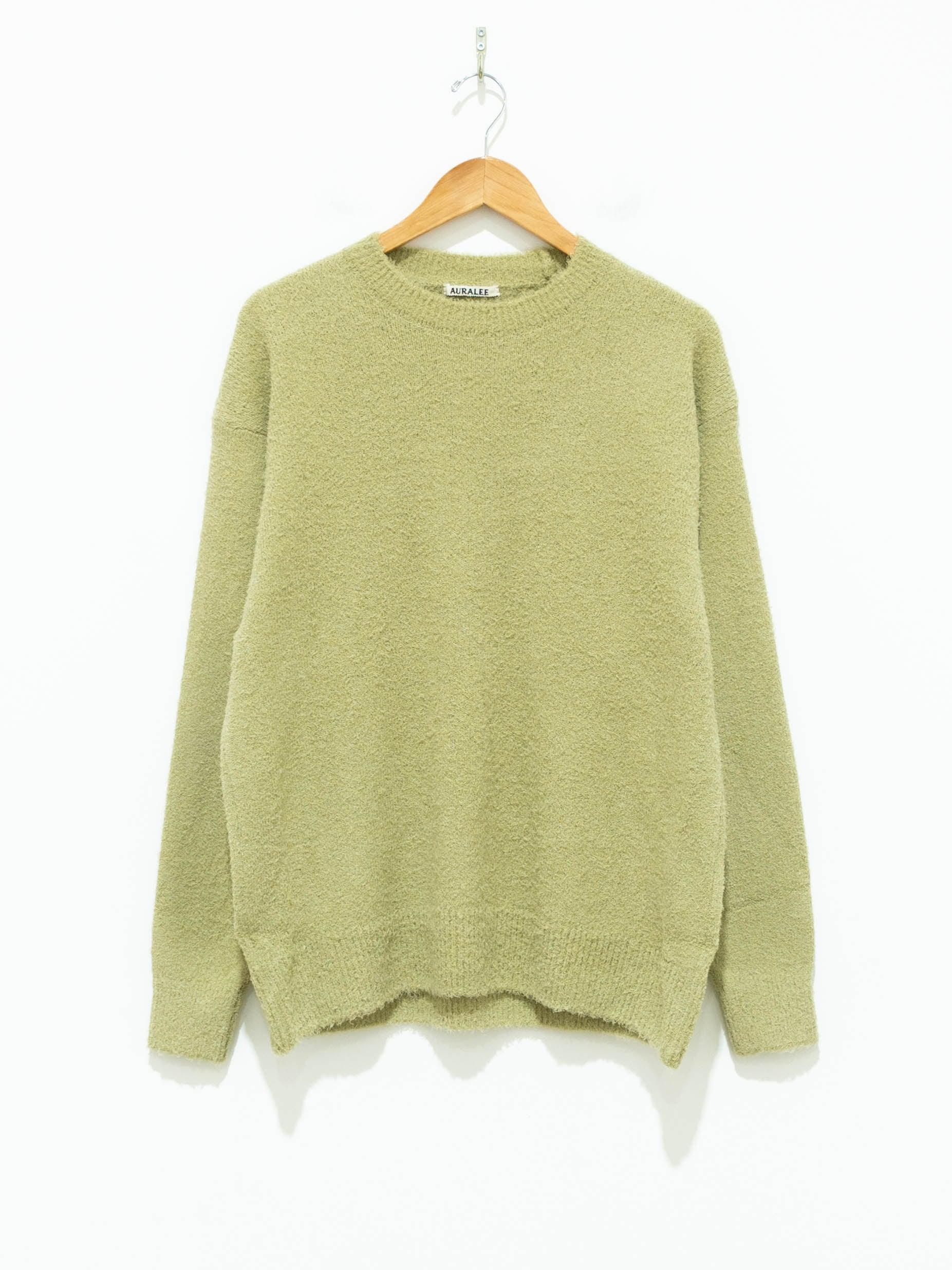 Namu Shop Auralee Cotton Linen Cut Shaggy Knit Pullover Light