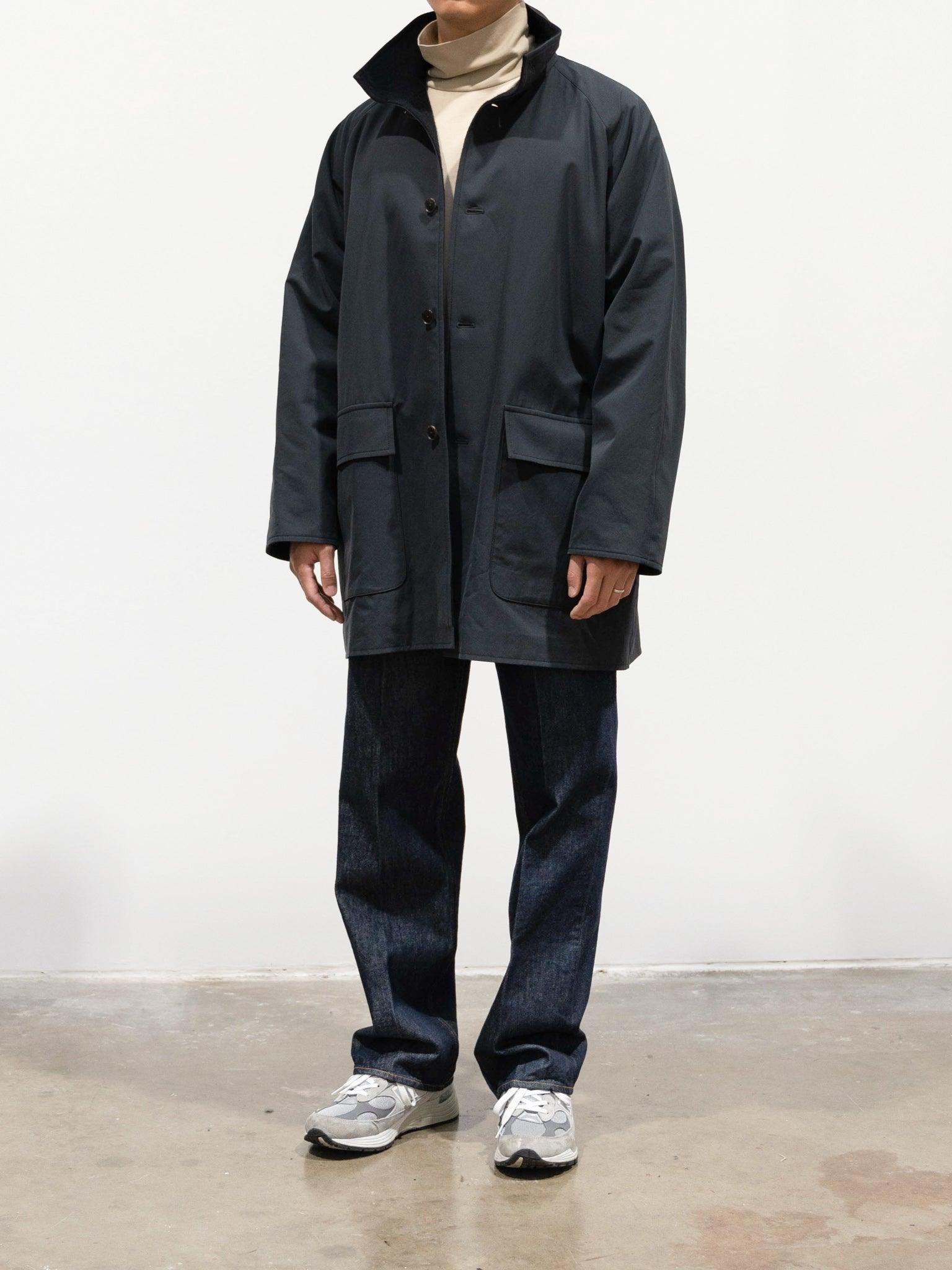 Namu Shop - Auralee Finx Hard Twist Gabardine Blouson Coat - Ink