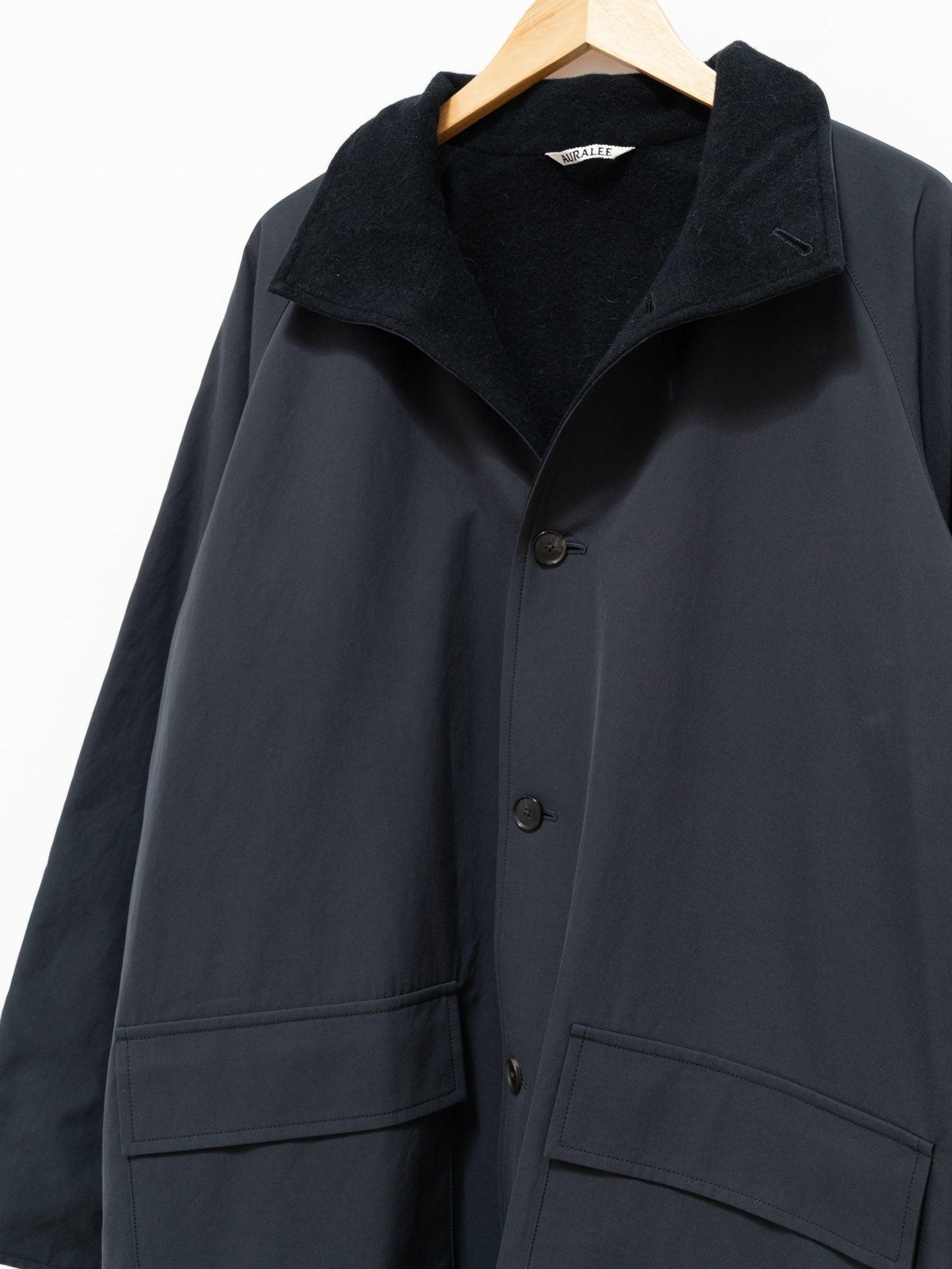 Namu Shop - Auralee Finx Hard Twist Gabardine Blouson Coat - Ink