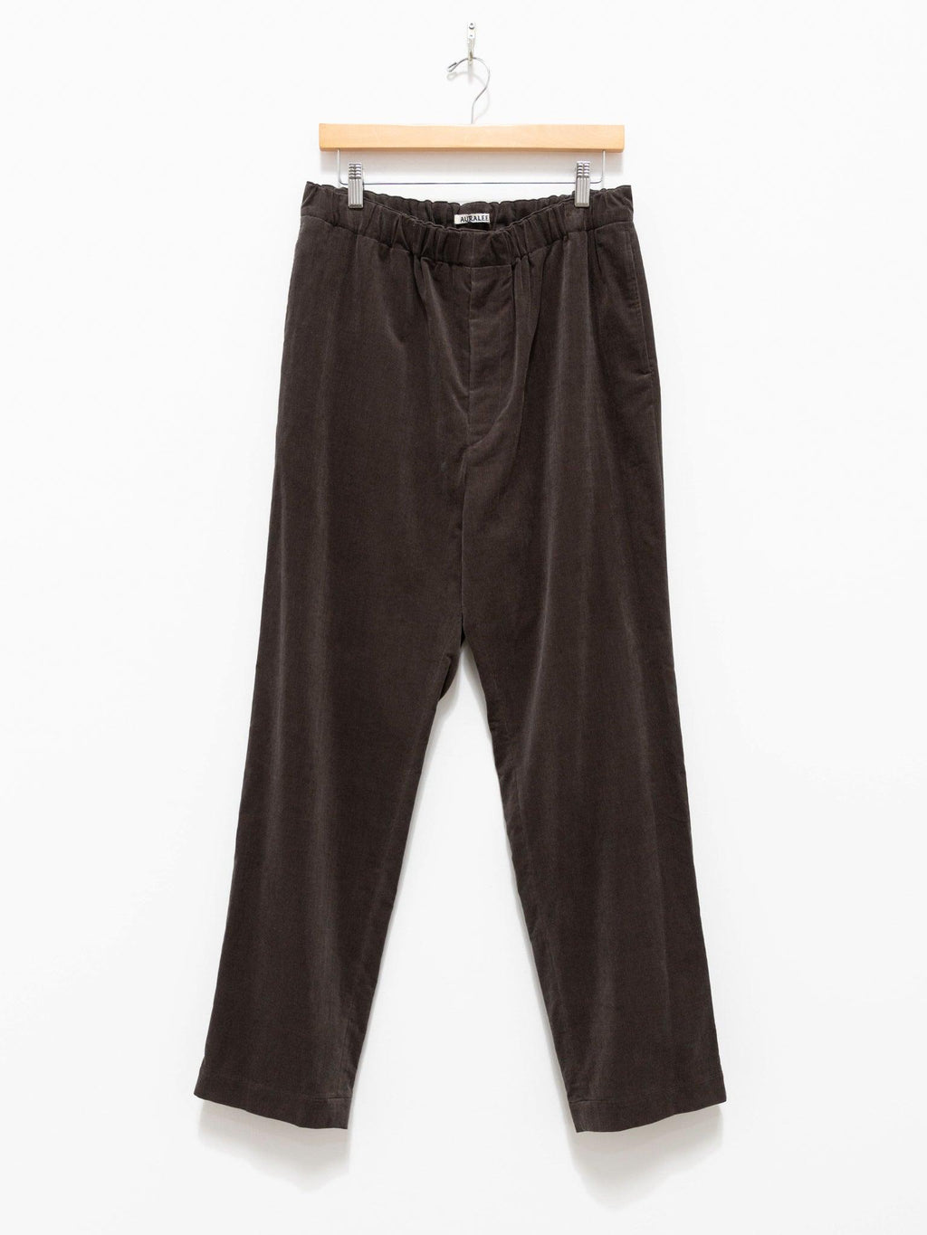 Namu Shop - Auralee Finx Light Corduroy Easy Slacks - Dark Brown