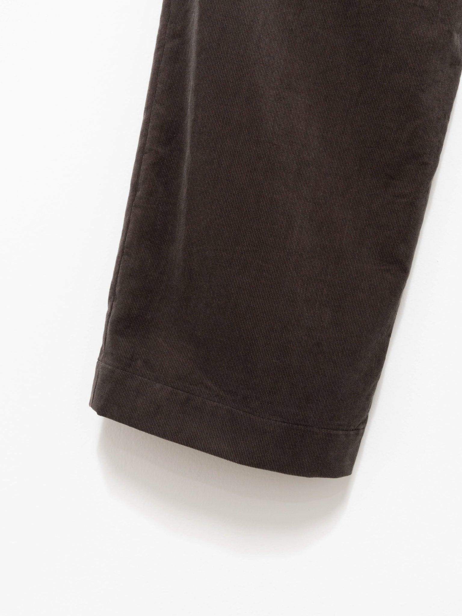 Namu Shop - Auralee Finx Light Corduroy Easy Slacks - Dark Brown