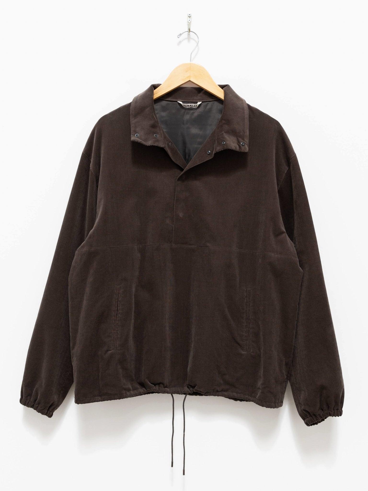 Namu Shop - Auralee Finx Light Corduroy Pullover - Dark Brown