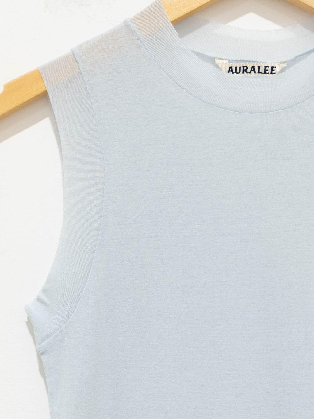 Namu Shop - Auralee Giza Super High Gauge Sheer Rib Tank - Light Blue