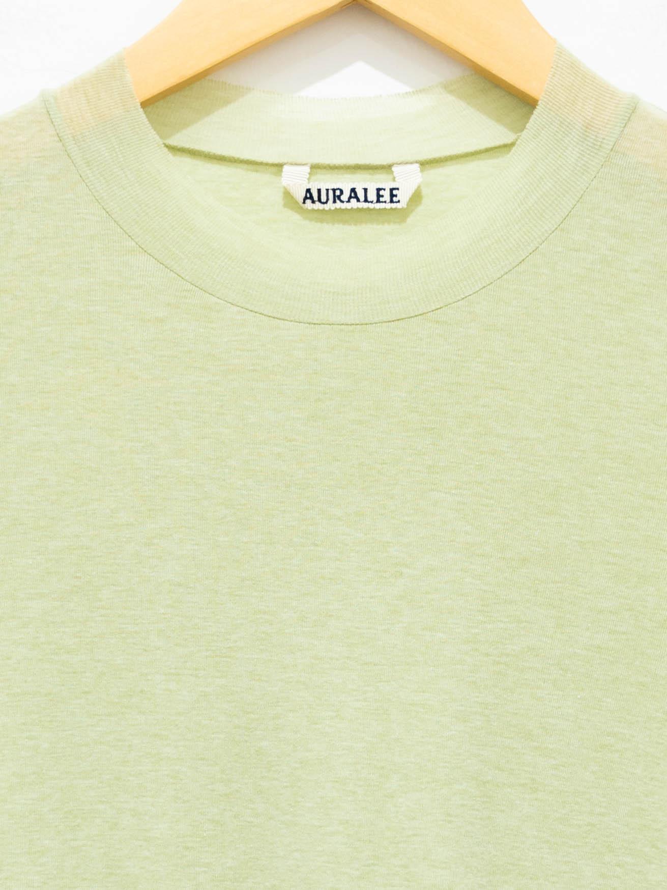 Namu Shop - Auralee Giza Super High Gauge Sheer Rib Tee - Top Green